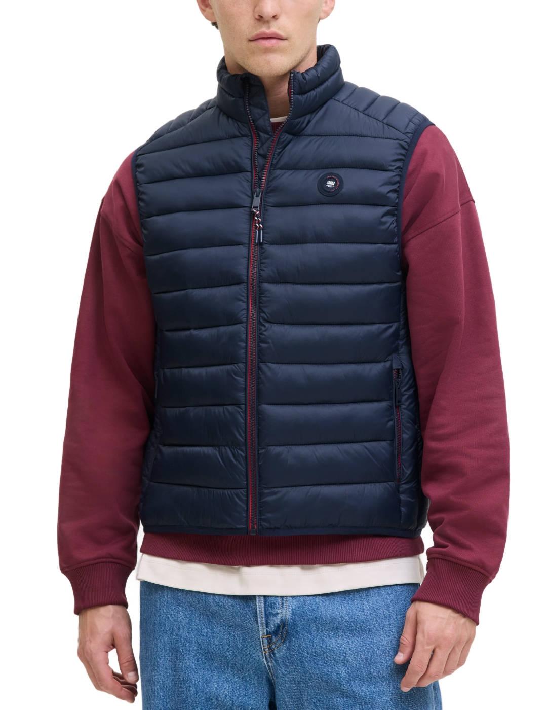 Chaleco Jack&Jones Bradley azul marino acolchado para hombre