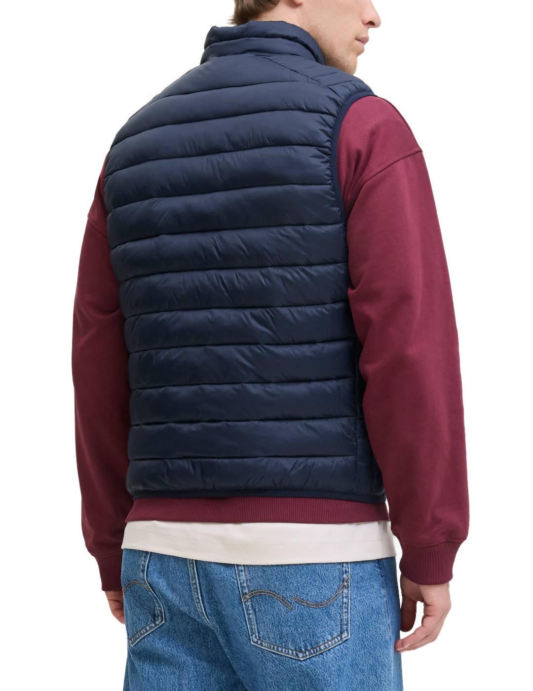 Chaleco Jack&Jones Bradley azul marino acolchado para hombre