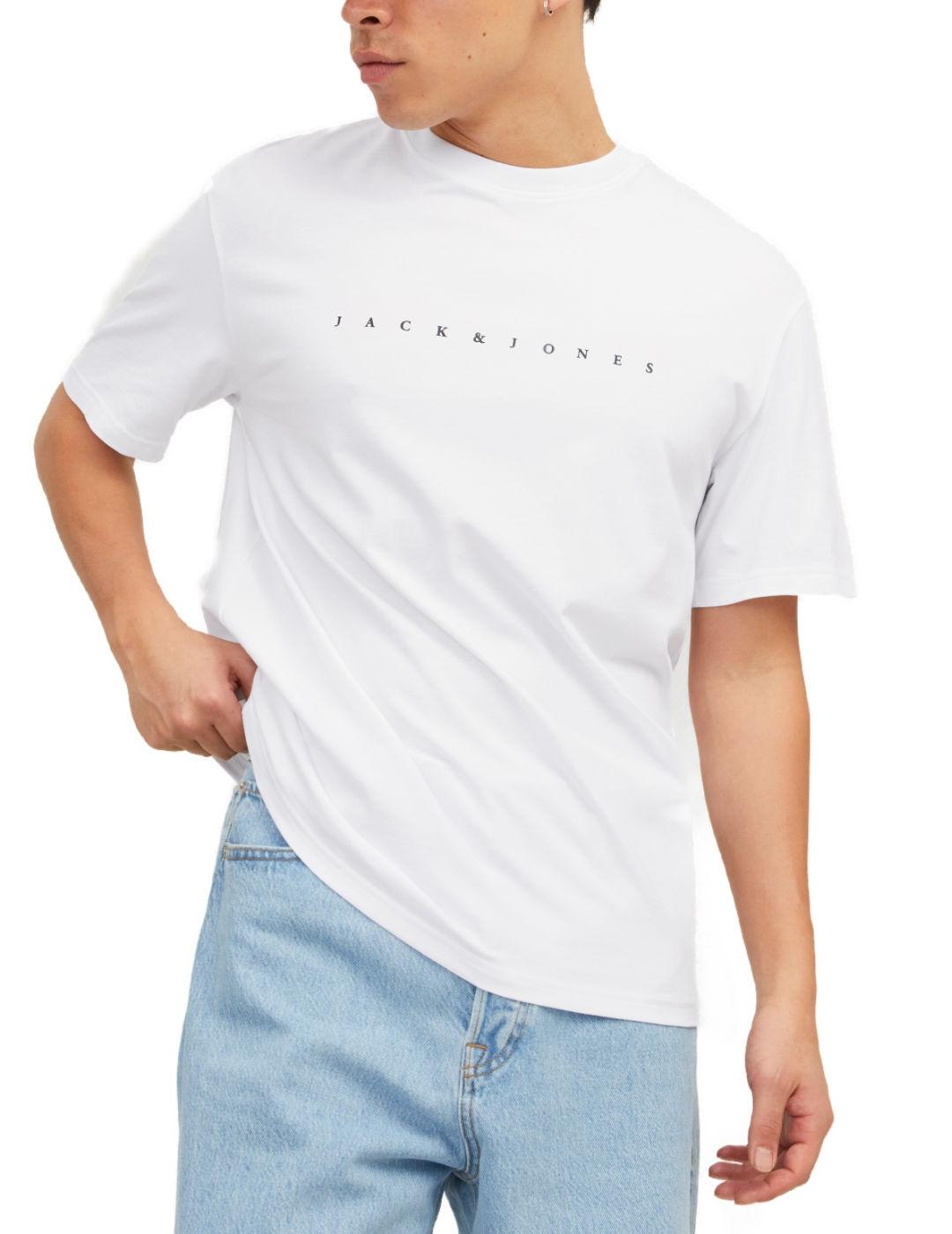 Camiseta Jack&Jones Star blanca manga corta para hombre