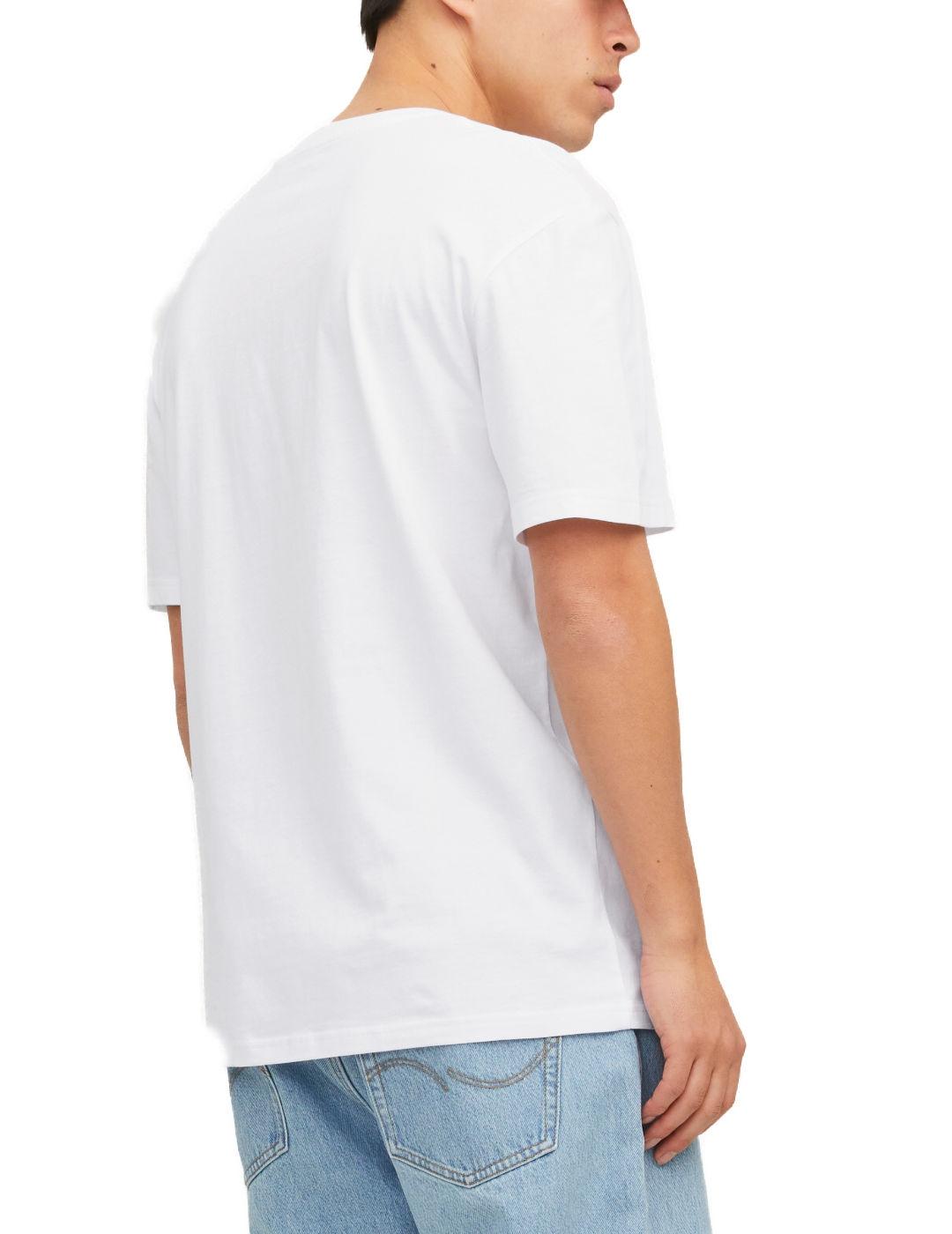 Camiseta Jack&Jones Star blanca manga corta para hombre