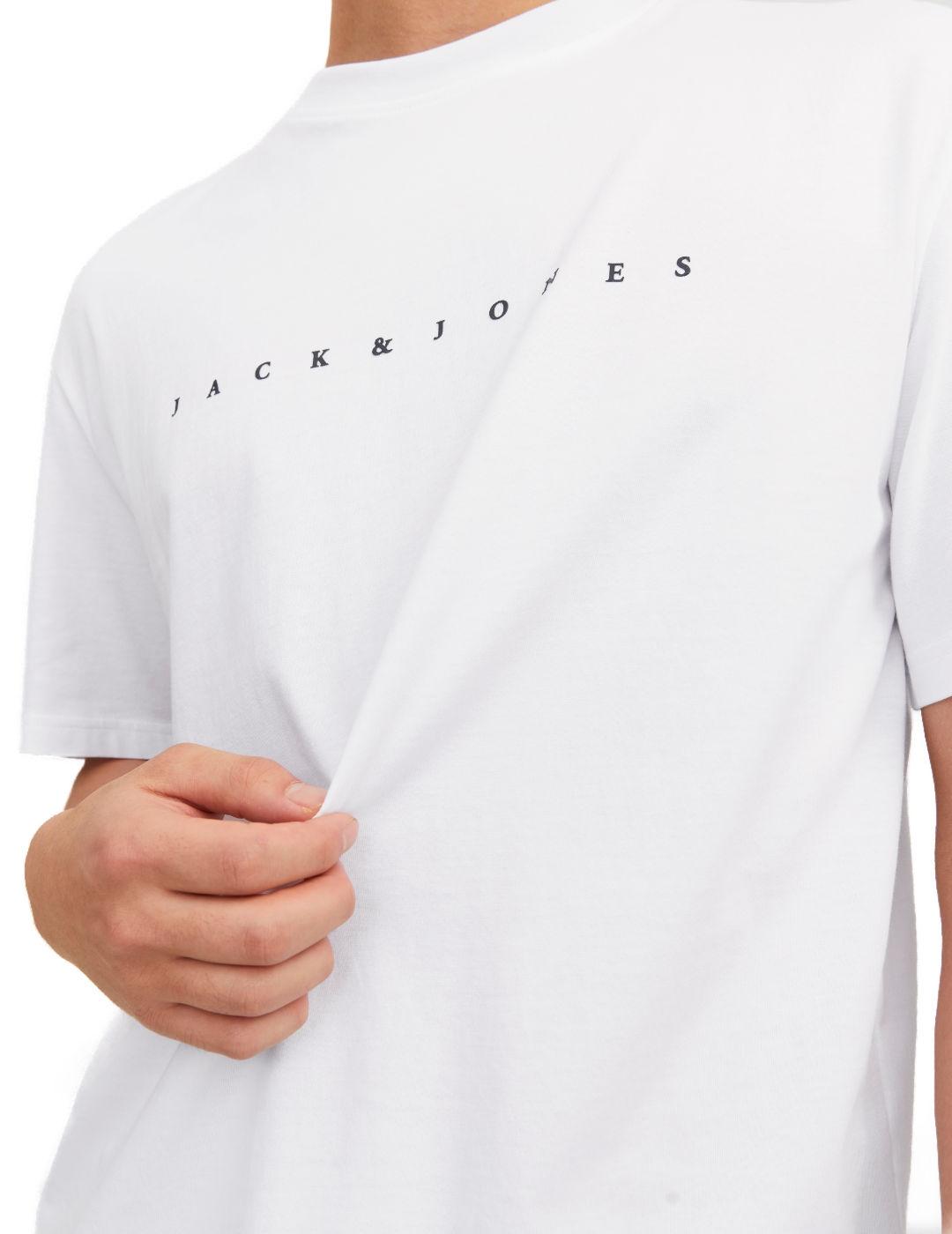 Camiseta Jack&Jones Star blanca manga corta para hombre