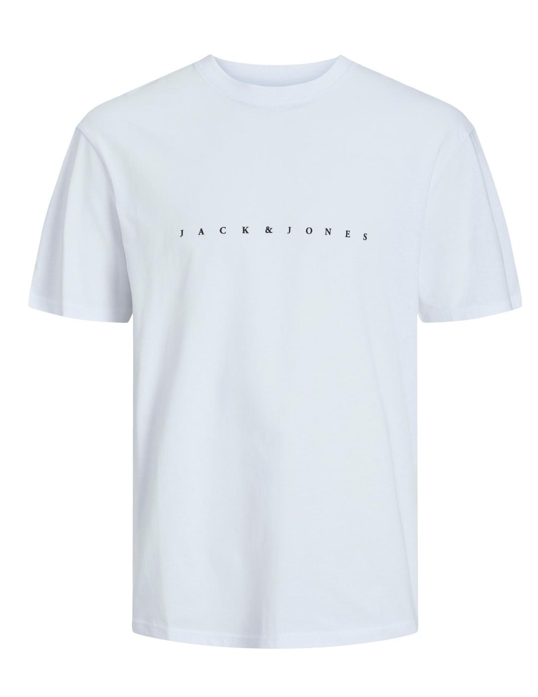 Camiseta Jack&Jones Star blanca manga corta para hombre