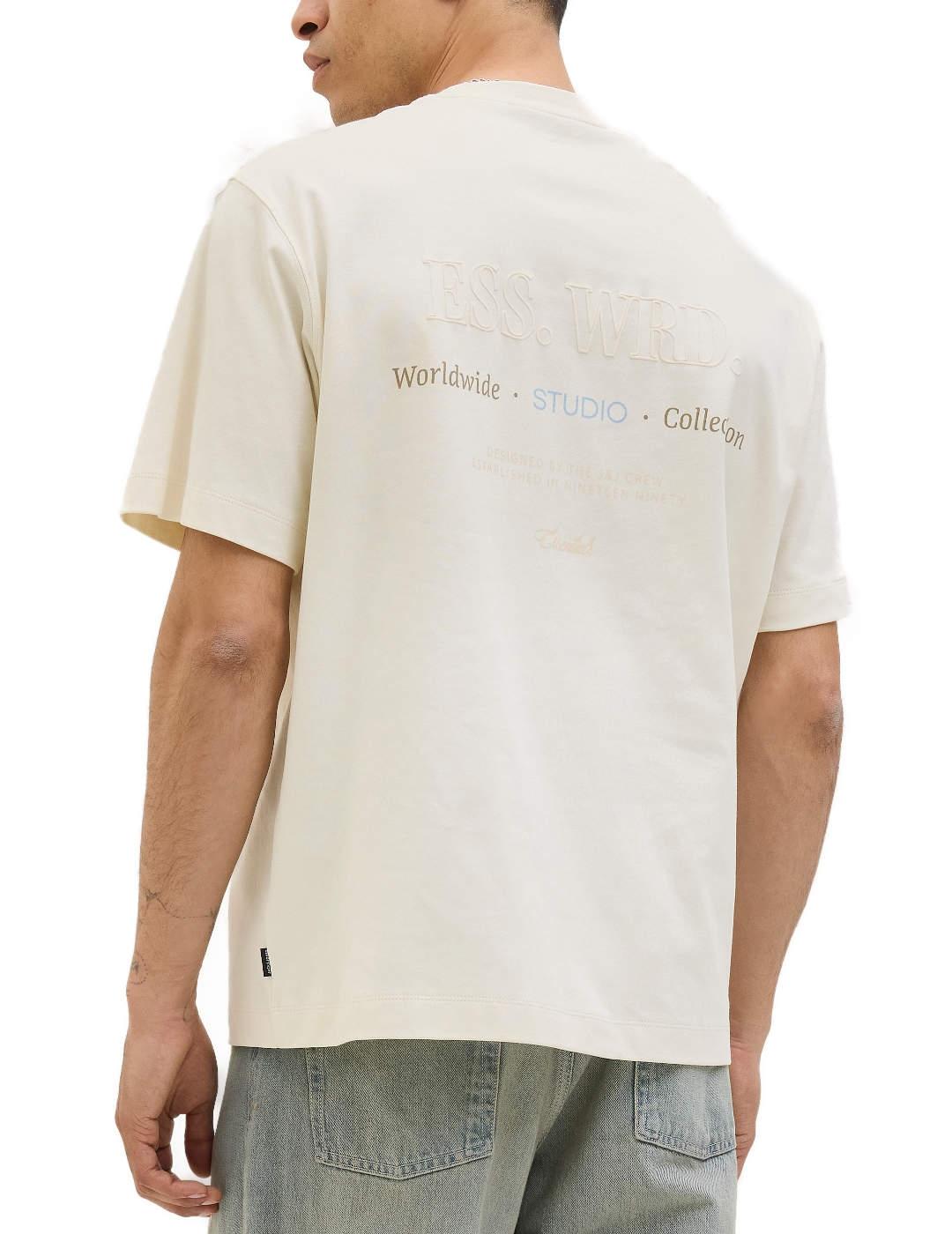 Camiseta Jack&Jones Urban blanca manga corta para hombre