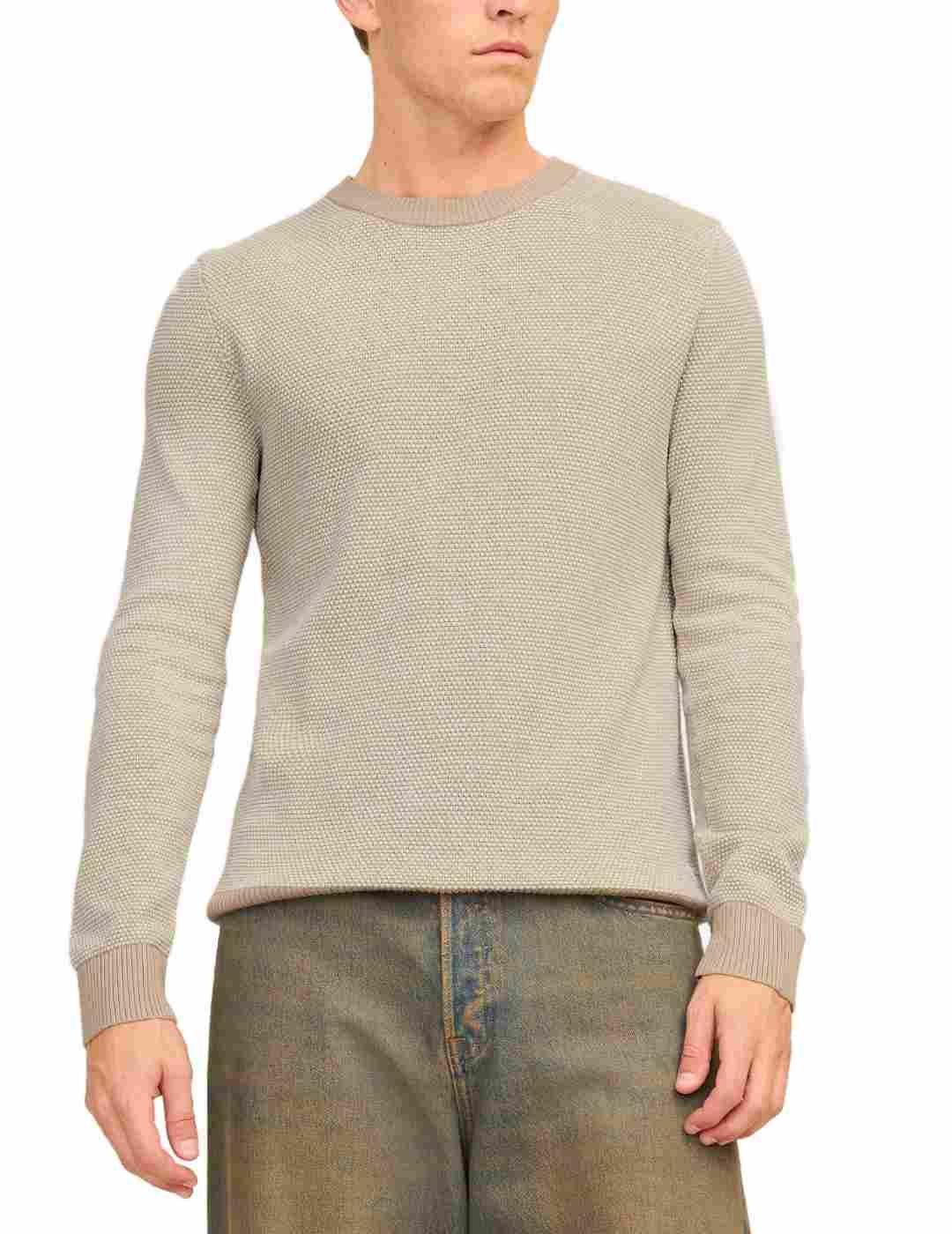 Jersey Jack&Jones Globe crudo manga larga de hombre