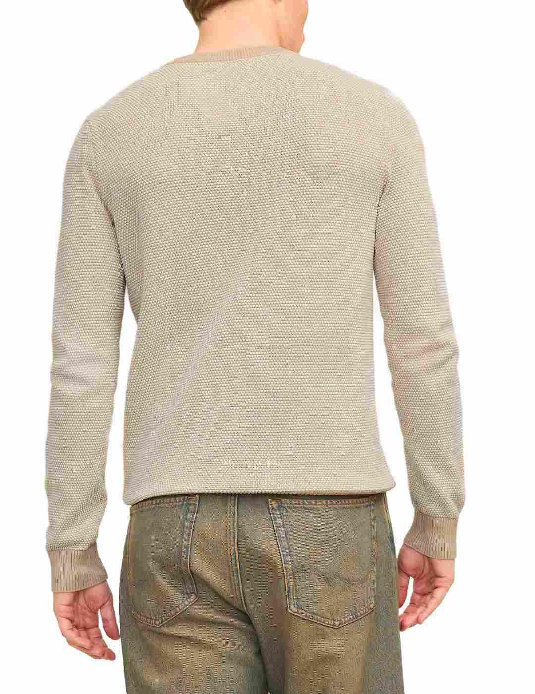 Jersey Jack&Jones Globe crudo manga larga de hombre