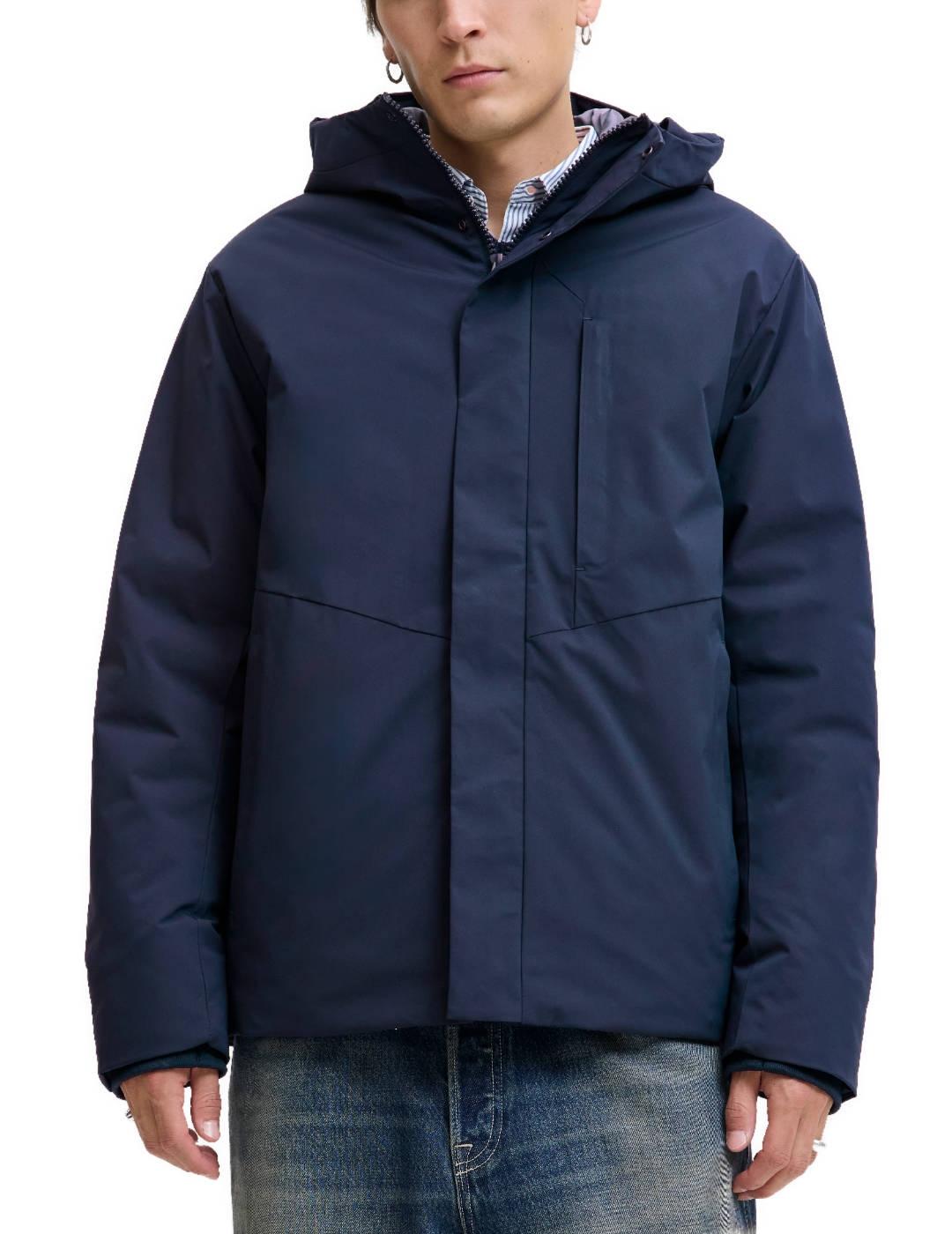 Chaqueta Jack&Jones Keen marino con capucha de hombre