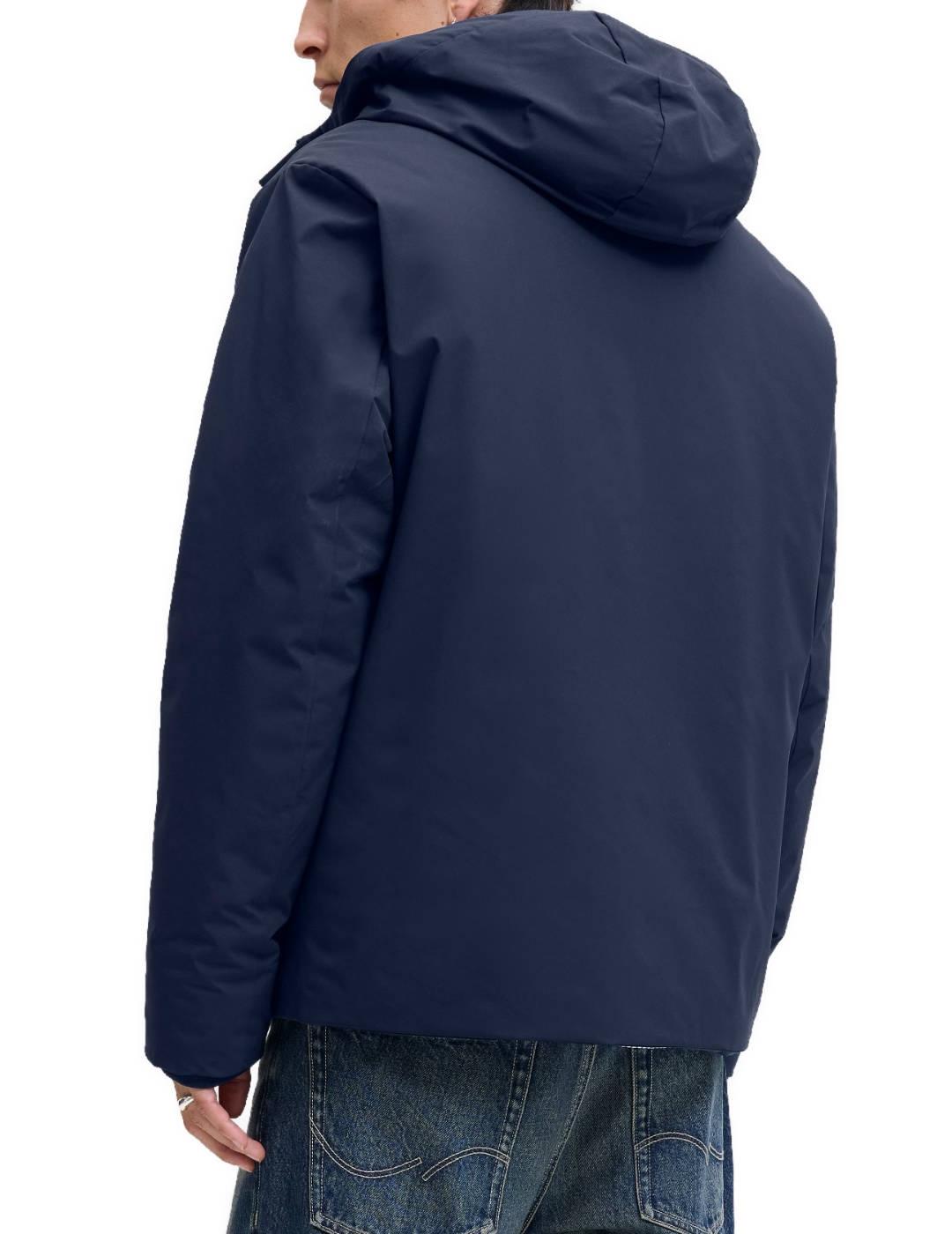 Chaqueta Jack&Jones Keen marino con capucha de hombre