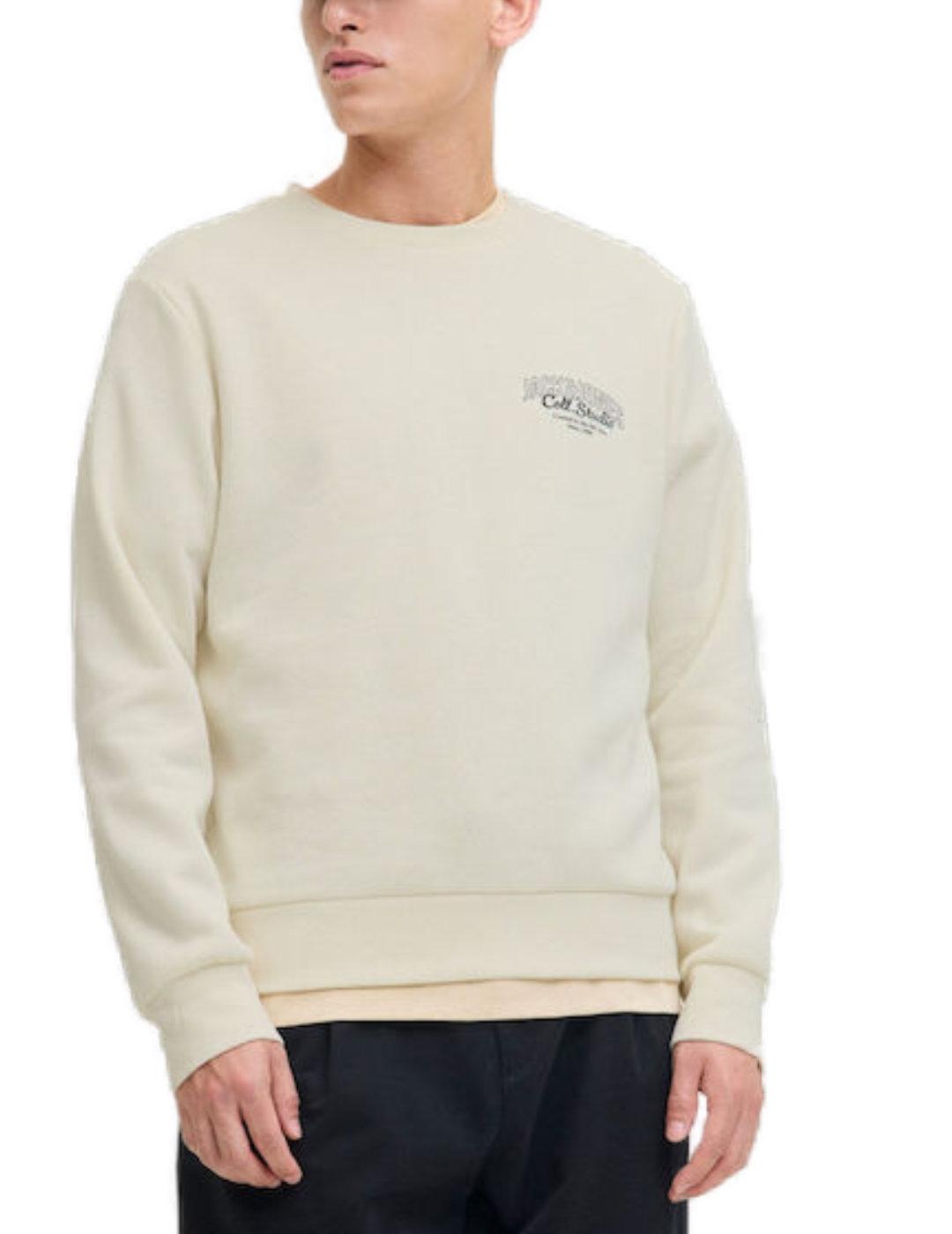 Sudadera Jack&Jones Makoto crudo manga larga de hombre