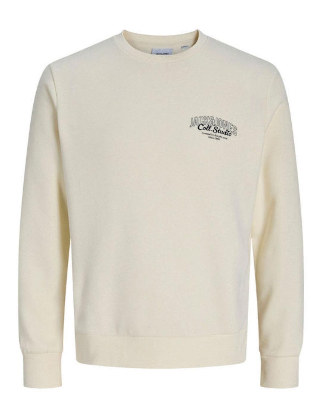 Sudadera Jack&Jones Makoto crudo manga larga de hombre