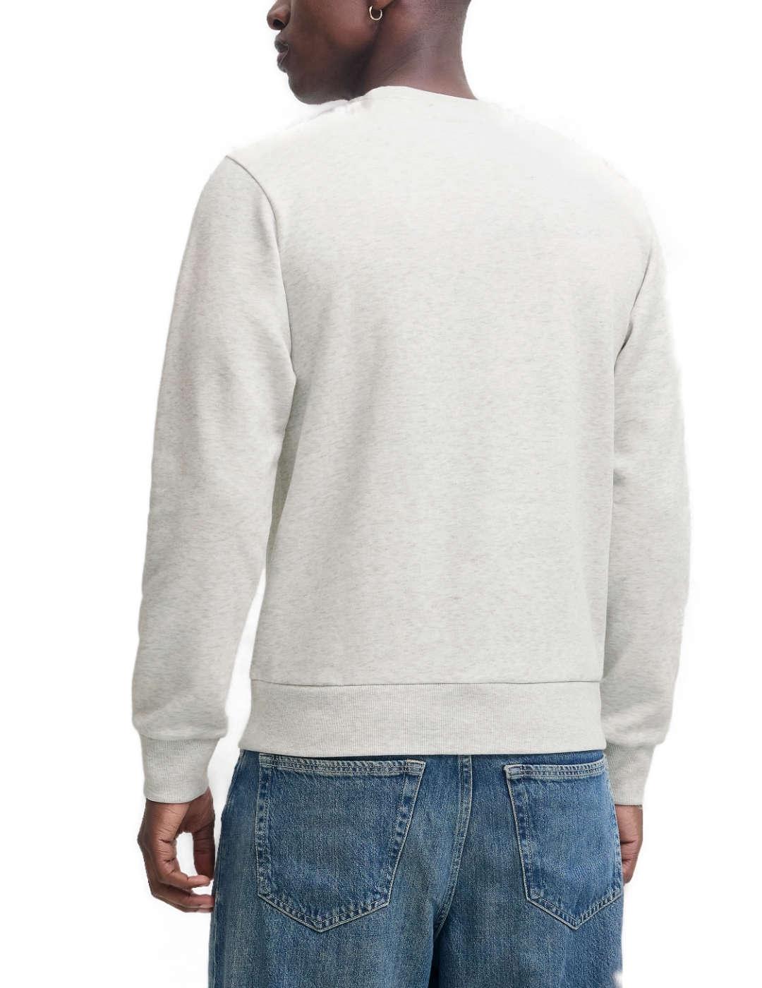 Sudadera Jack&Jones cuello redondo Pan gris de hombre