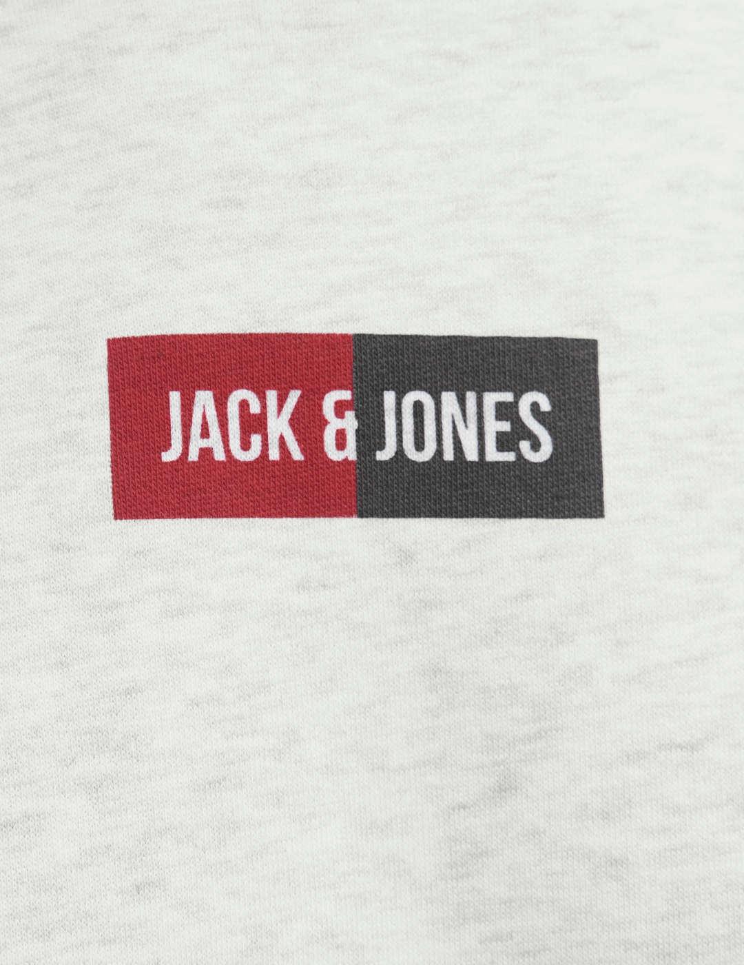Sudadera Jack&Jones cuello redondo Pan gris de hombre