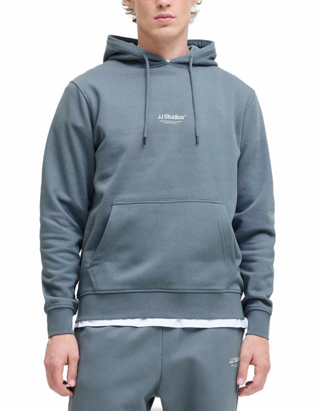 Sudadera Jack & Jones Soho azul capucha para hombre