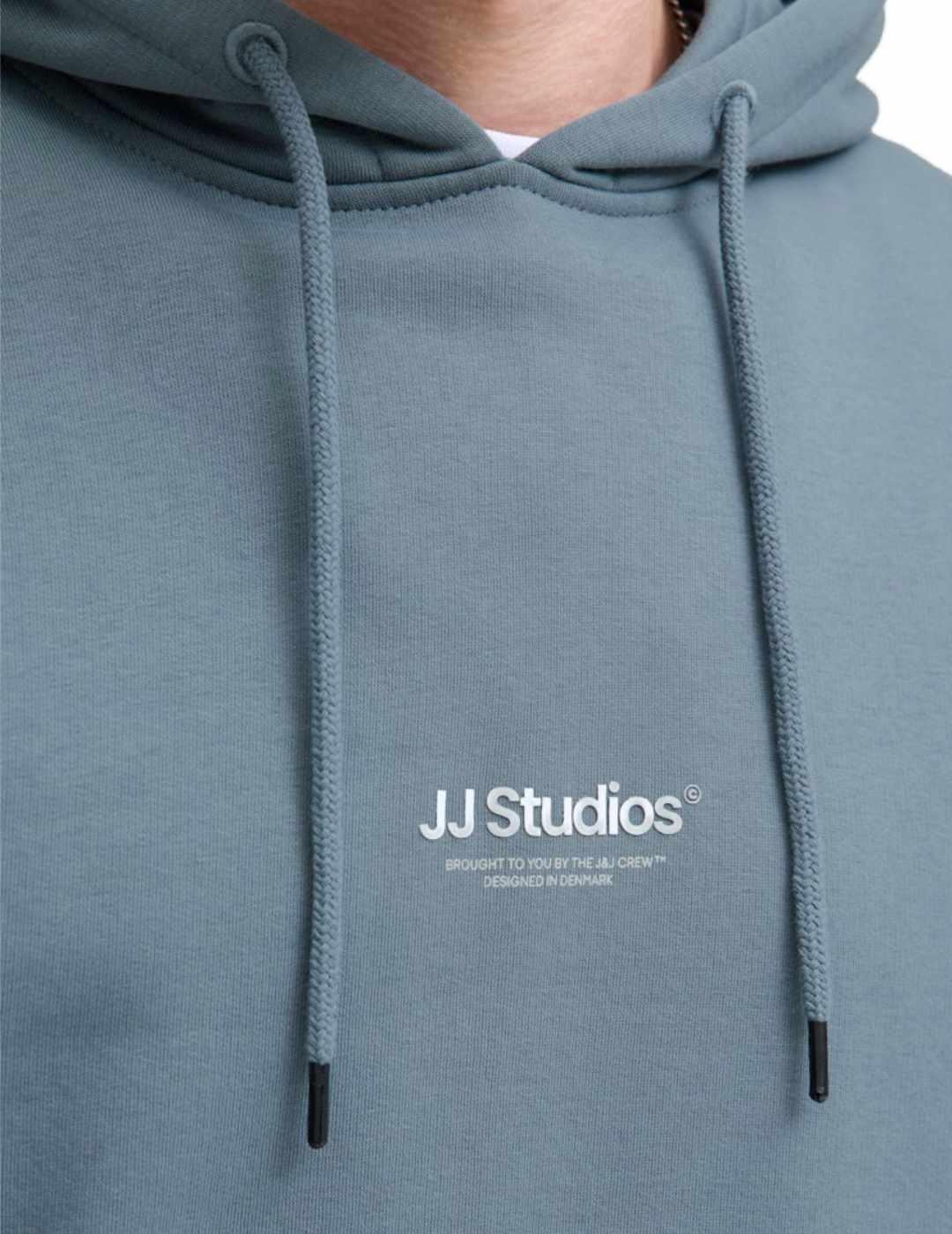 Sudadera Jack & Jones Soho azul capucha para hombre