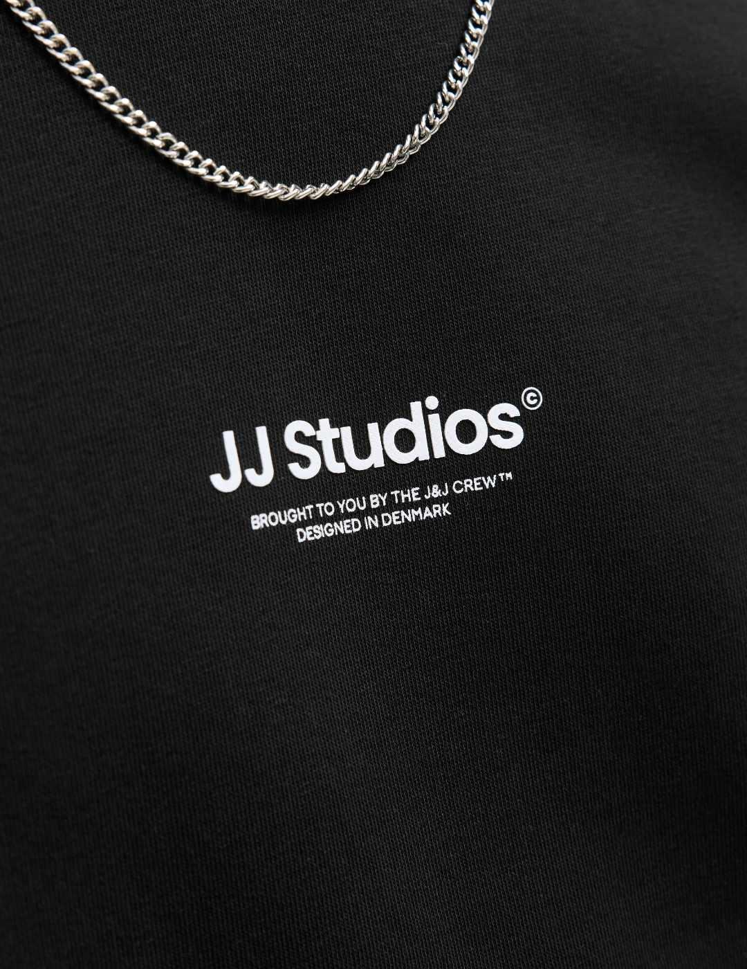 Sudadera Jack&Jones Soho negra sin capucha para hombre