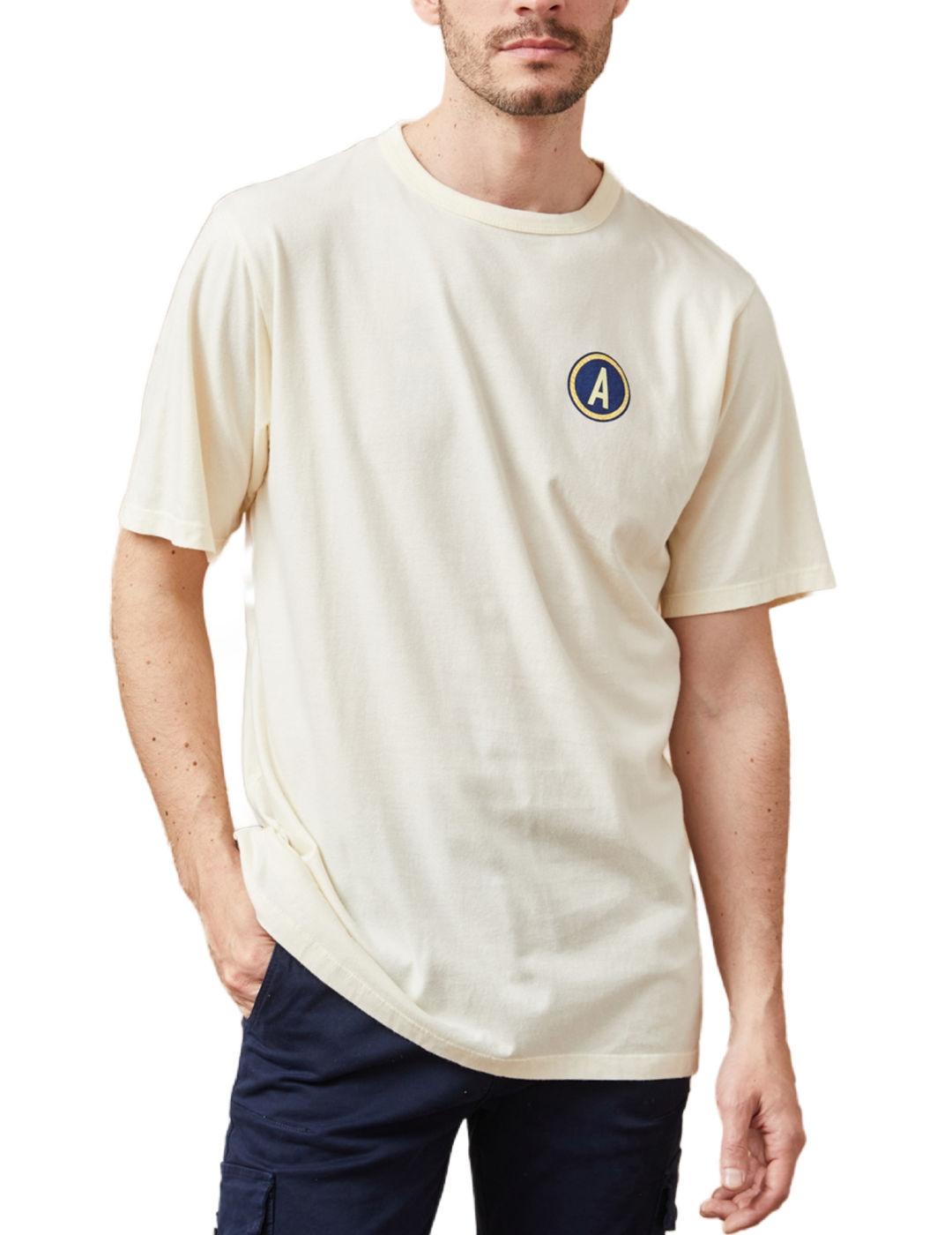 Camiseta Altonadock vainilla manga corta para hombre