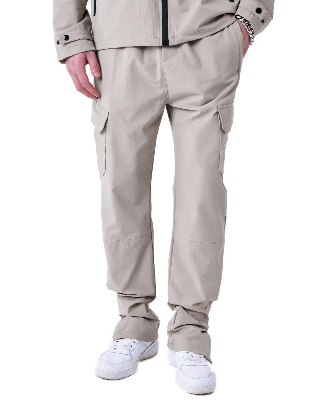Pantalón Project X Paris cargo beige slim para hombre