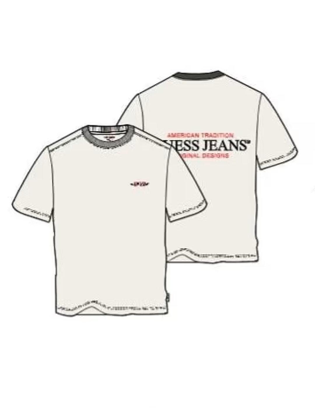 Camiseta Guess American crudo manga corta para hombre