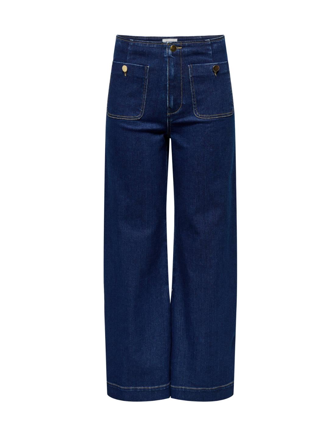 Vaquero Only Madeline azul oscuro wide fit para mujer