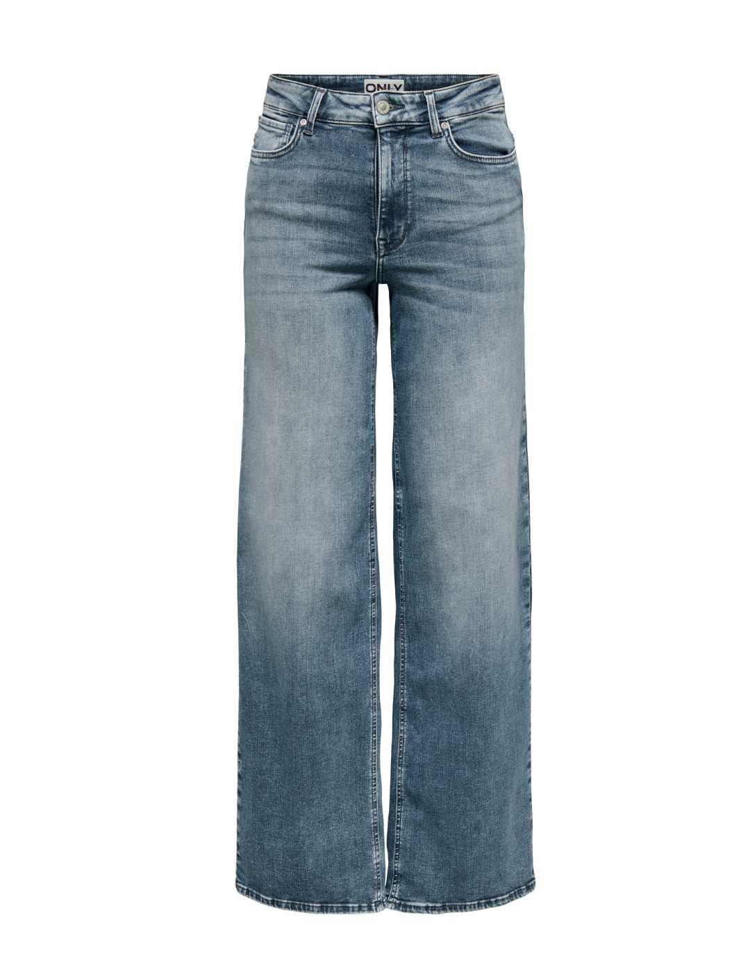 Vaquero Only Masidon azul desgastado wide leg para mujer
