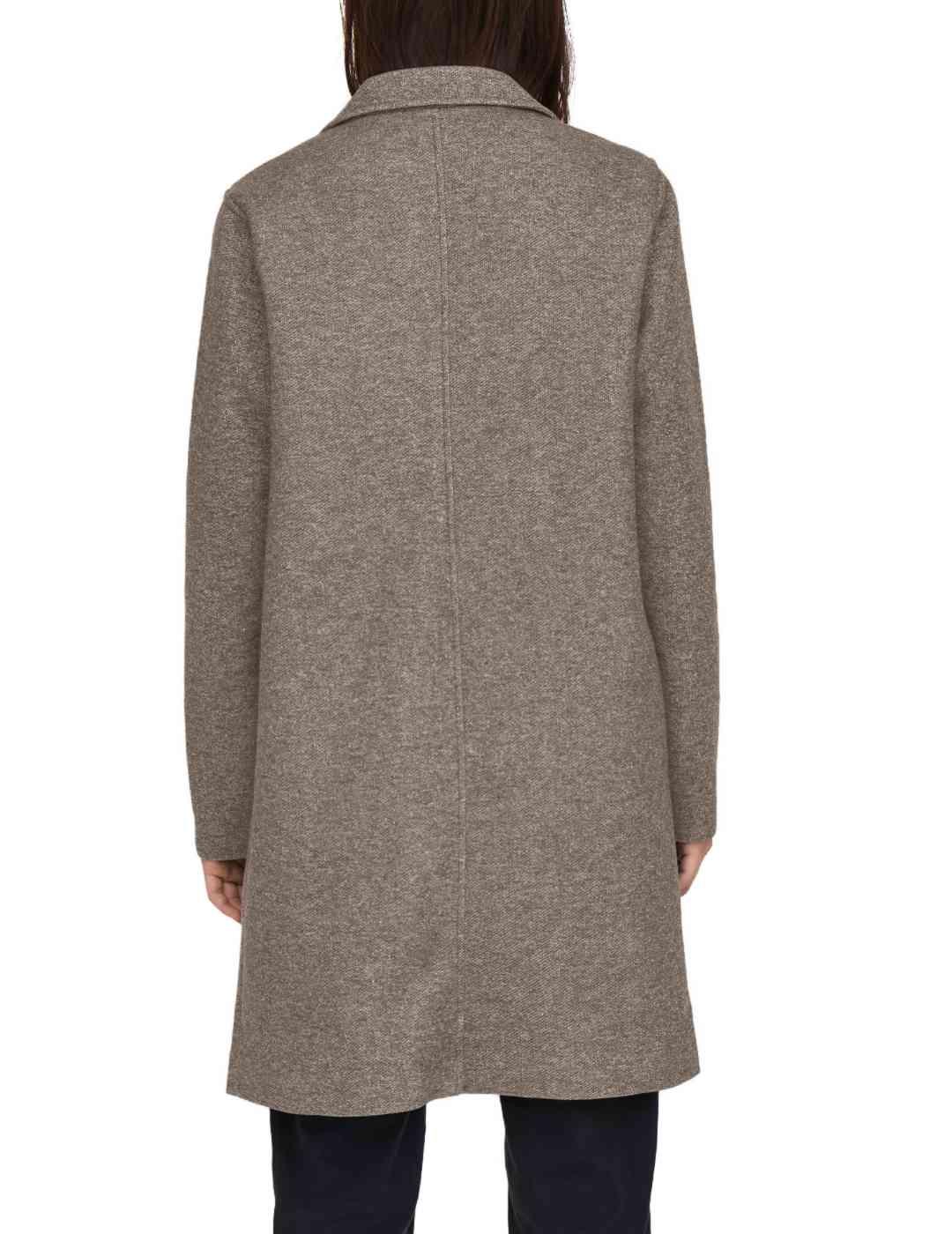 Abrigo largo Only Sedona beige hombros caídos para mujer