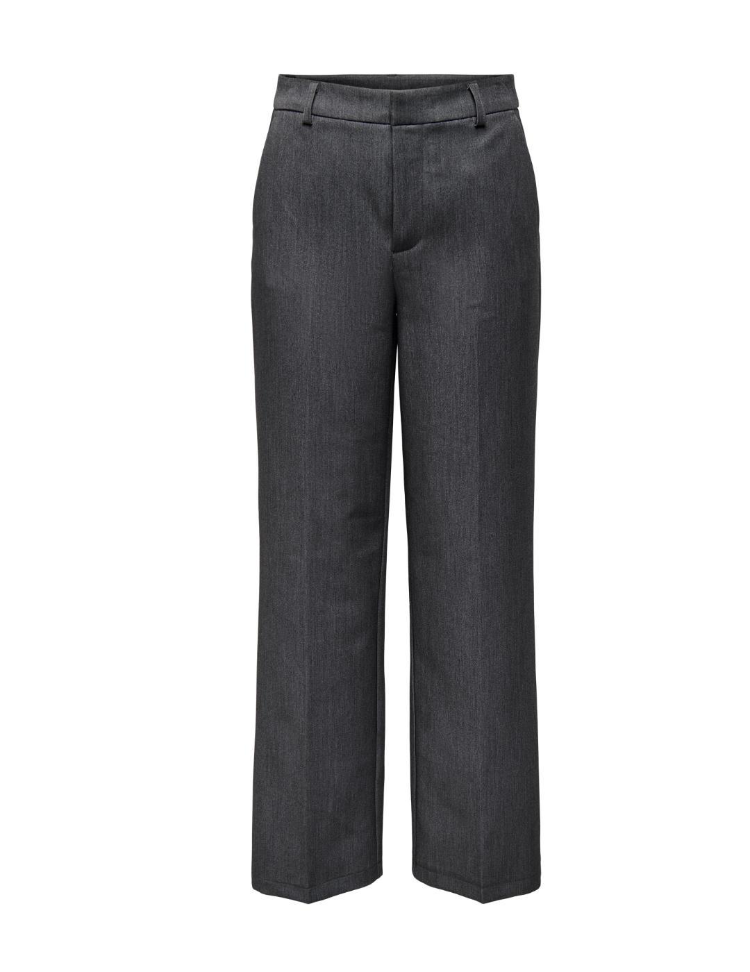 Pantalón Only Hattie gris oscuro corte recto para mujer