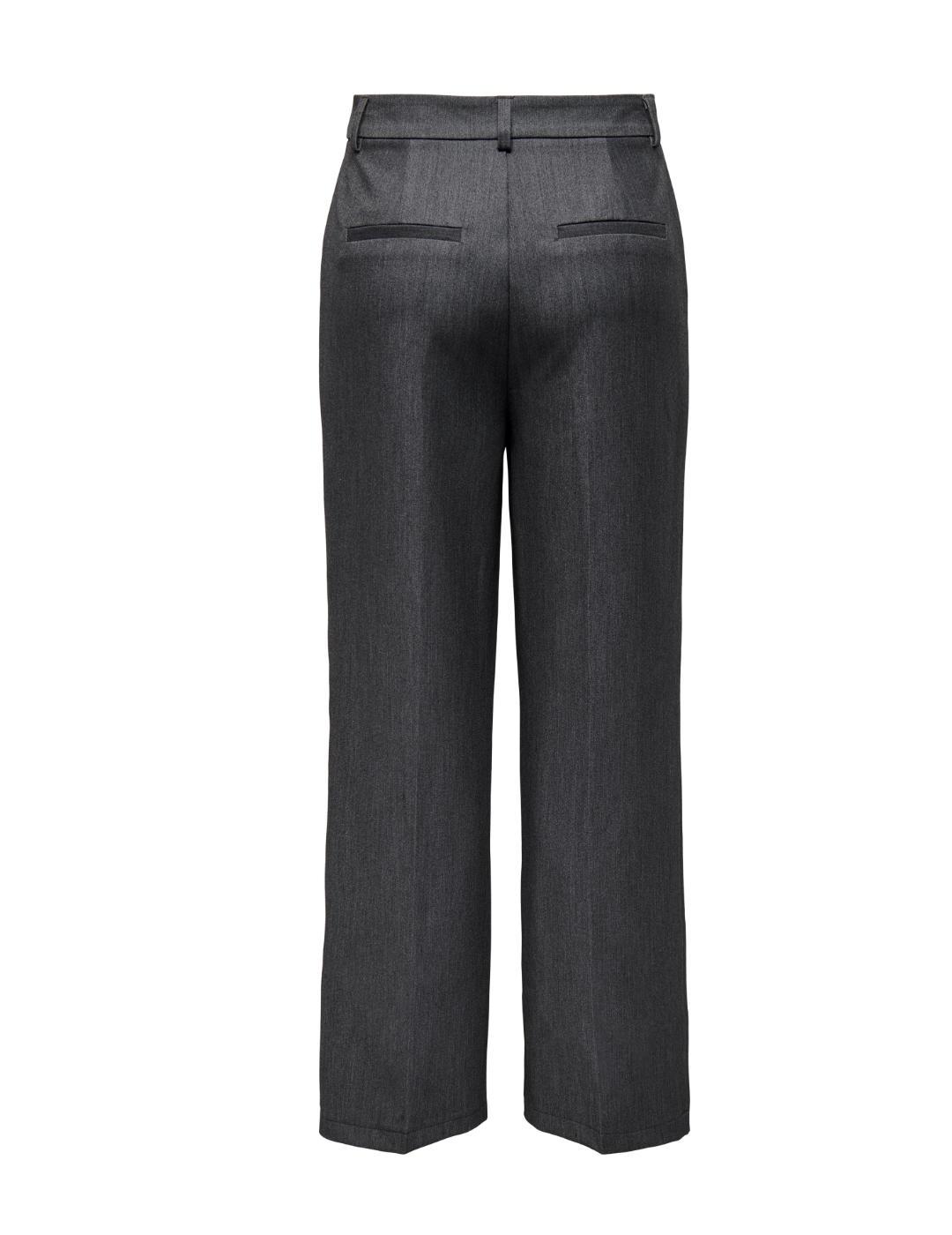 Pantalón Only Hattie gris oscuro corte recto para mujer