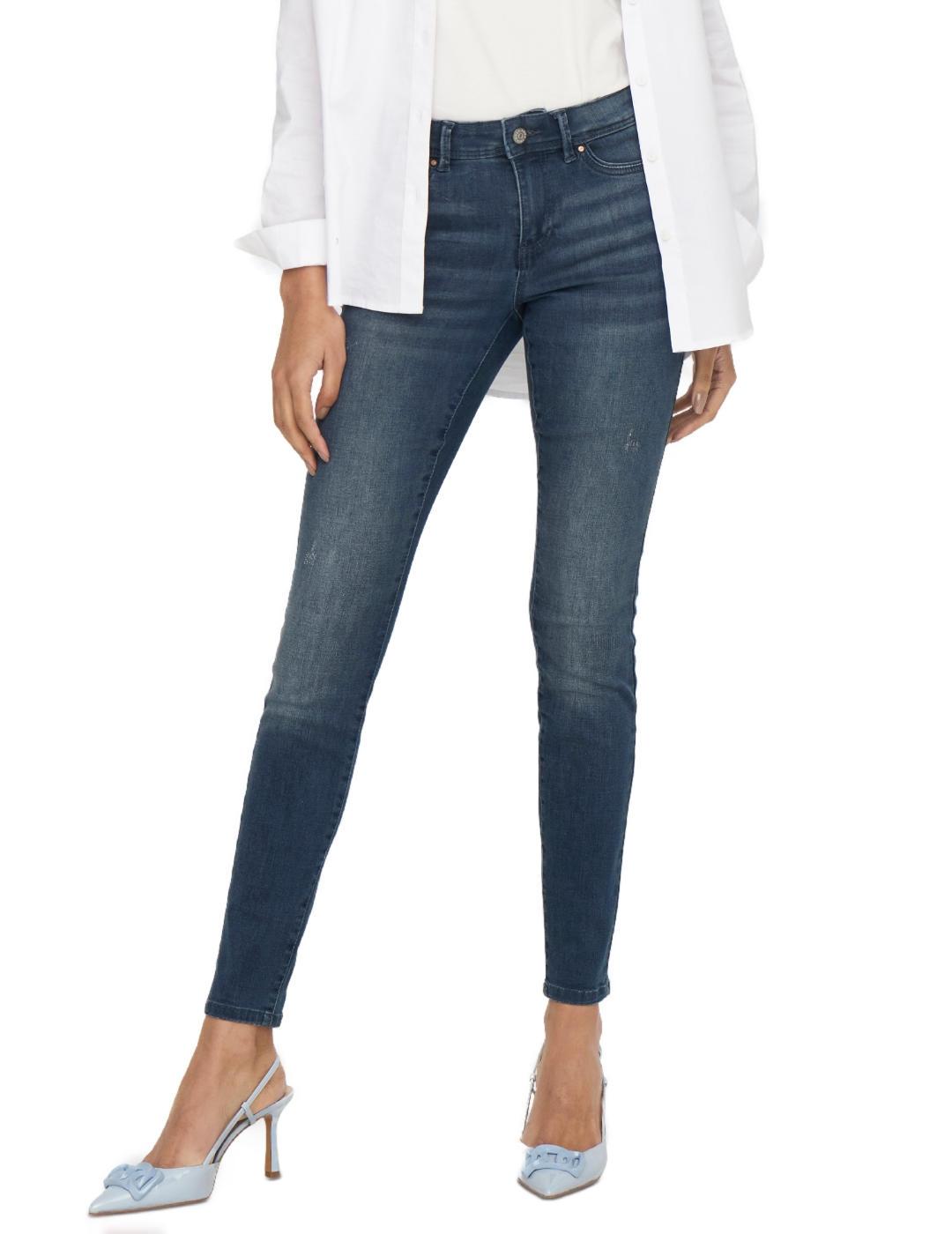 Pantalón vaquero Only Wauw skinny azul oscuro para mujer