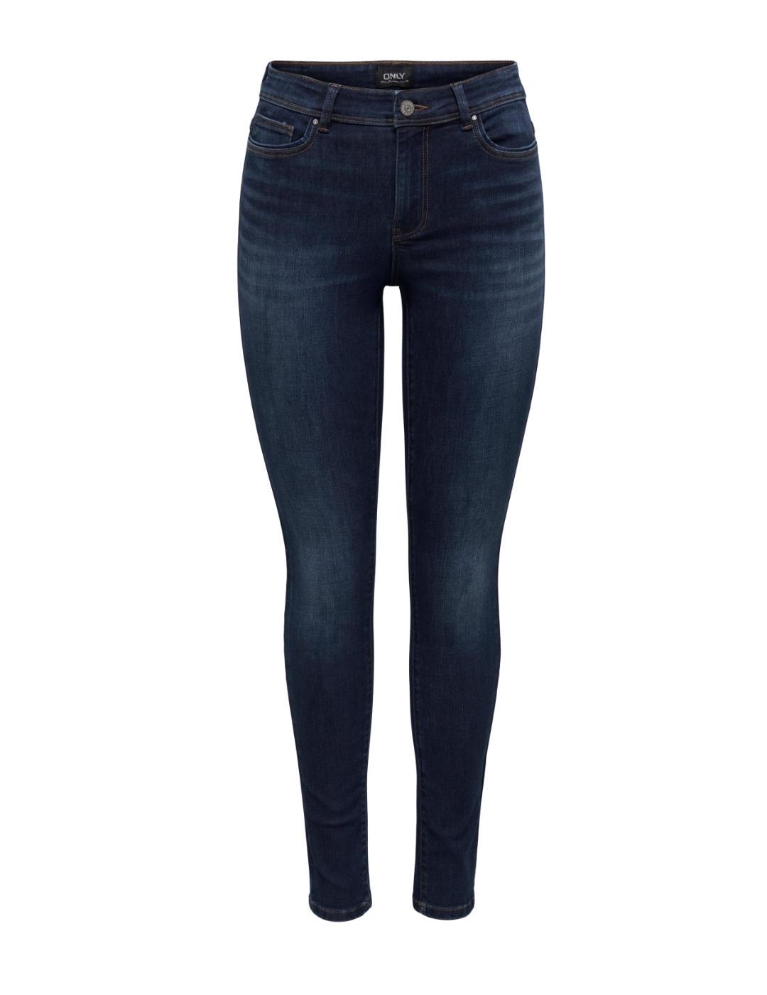 Pantalón vaquero Only Wauw azul marino skinny para mujer