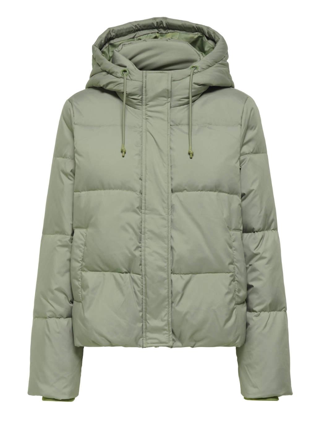 Plumas Only Alice verde agua corto acolchado para hombre