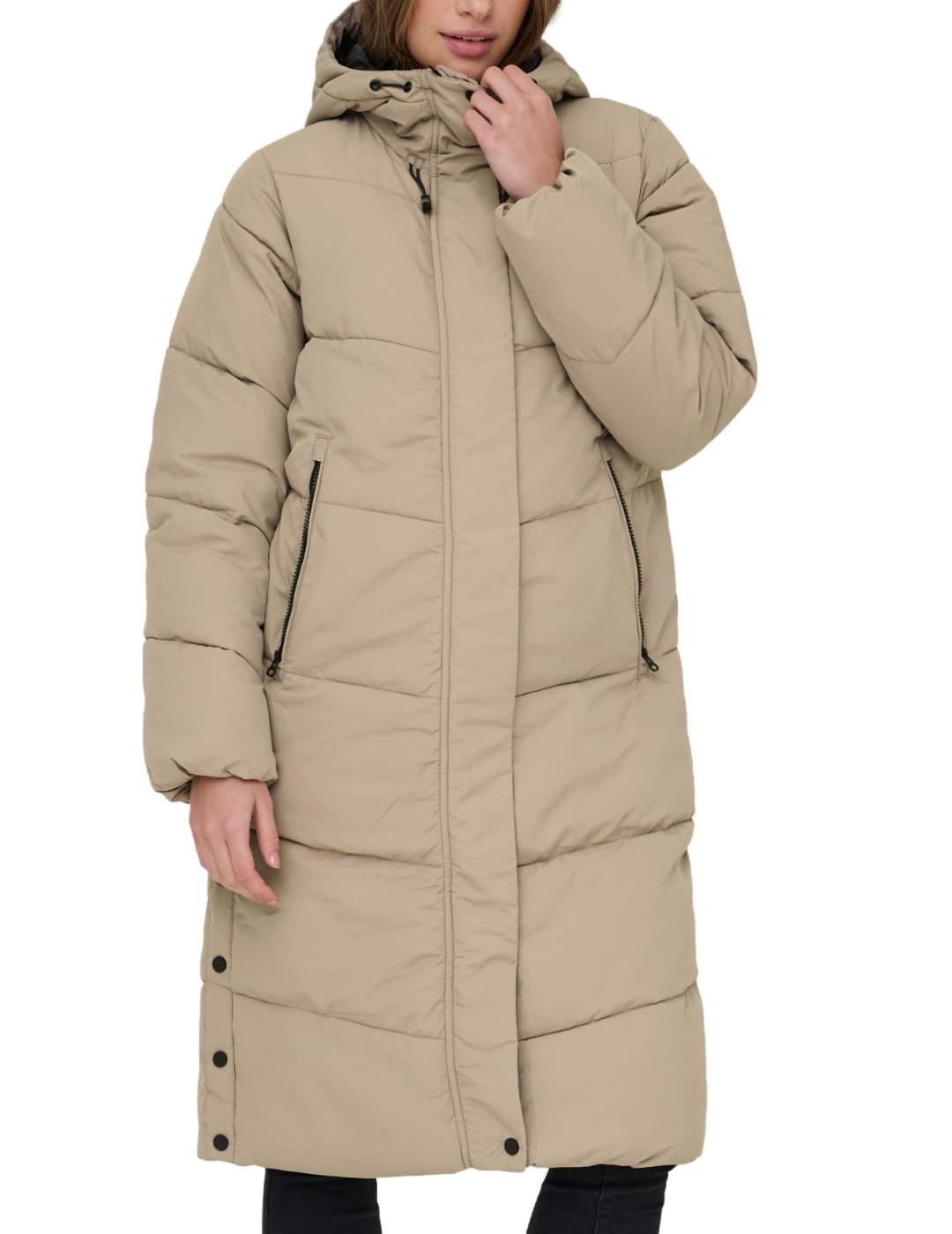 Plumas Only Maggi largo crema acolchado para mujer