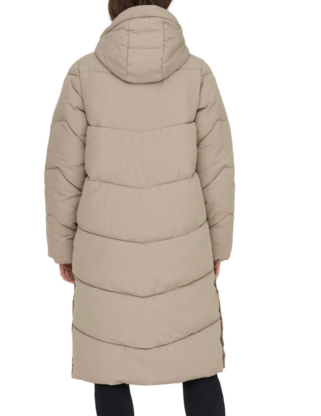 Plumas Only Maggi largo crema acolchado para mujer