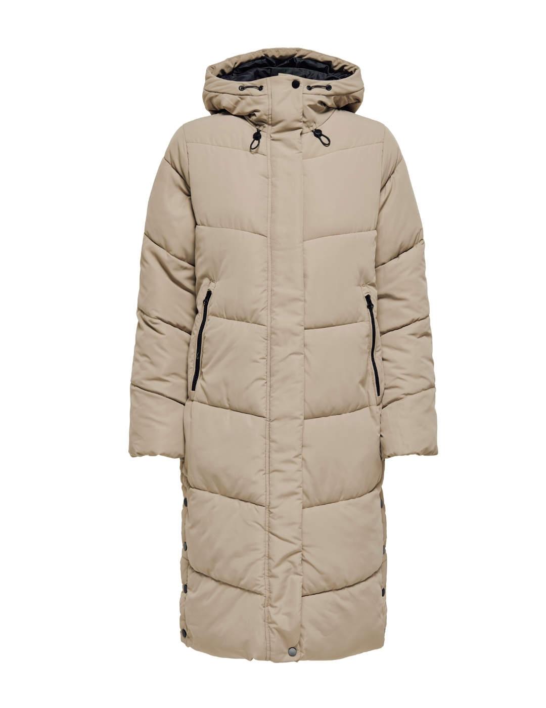 Plumas Only Maggi largo crema acolchado para mujer