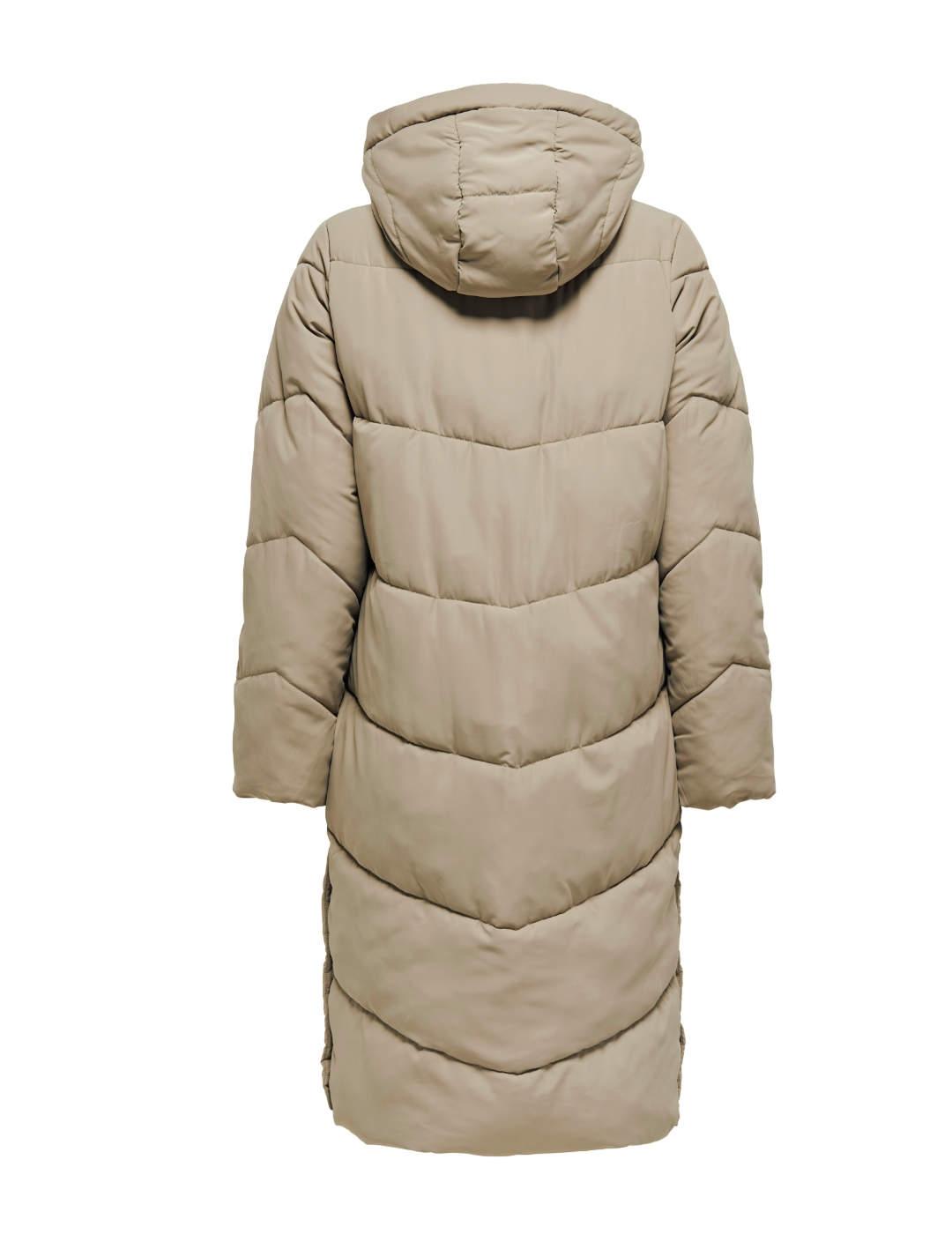 Plumas Only Maggi largo crema acolchado para mujer