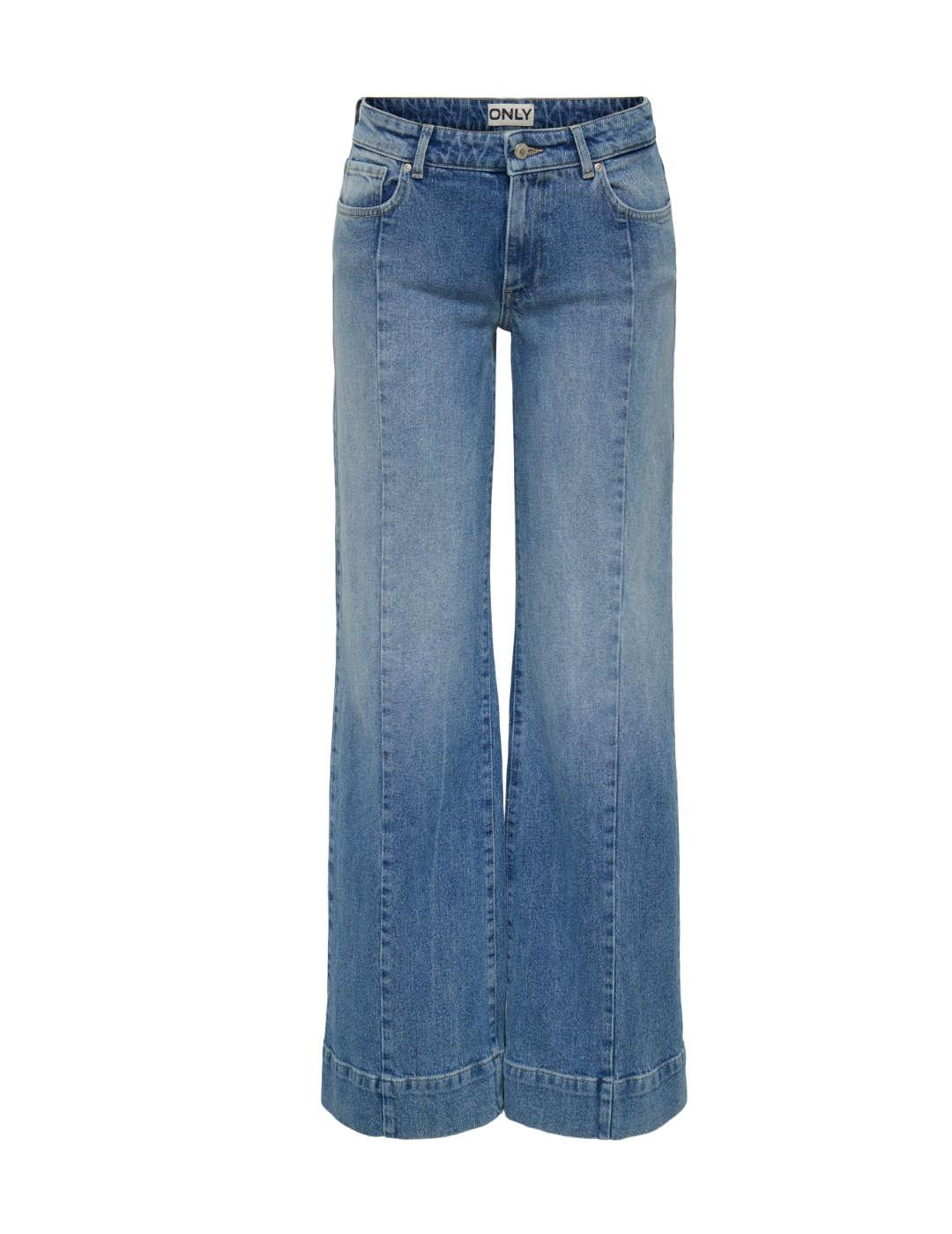 Pantalón vaquero Only Juicy nervio azul medio para mujer