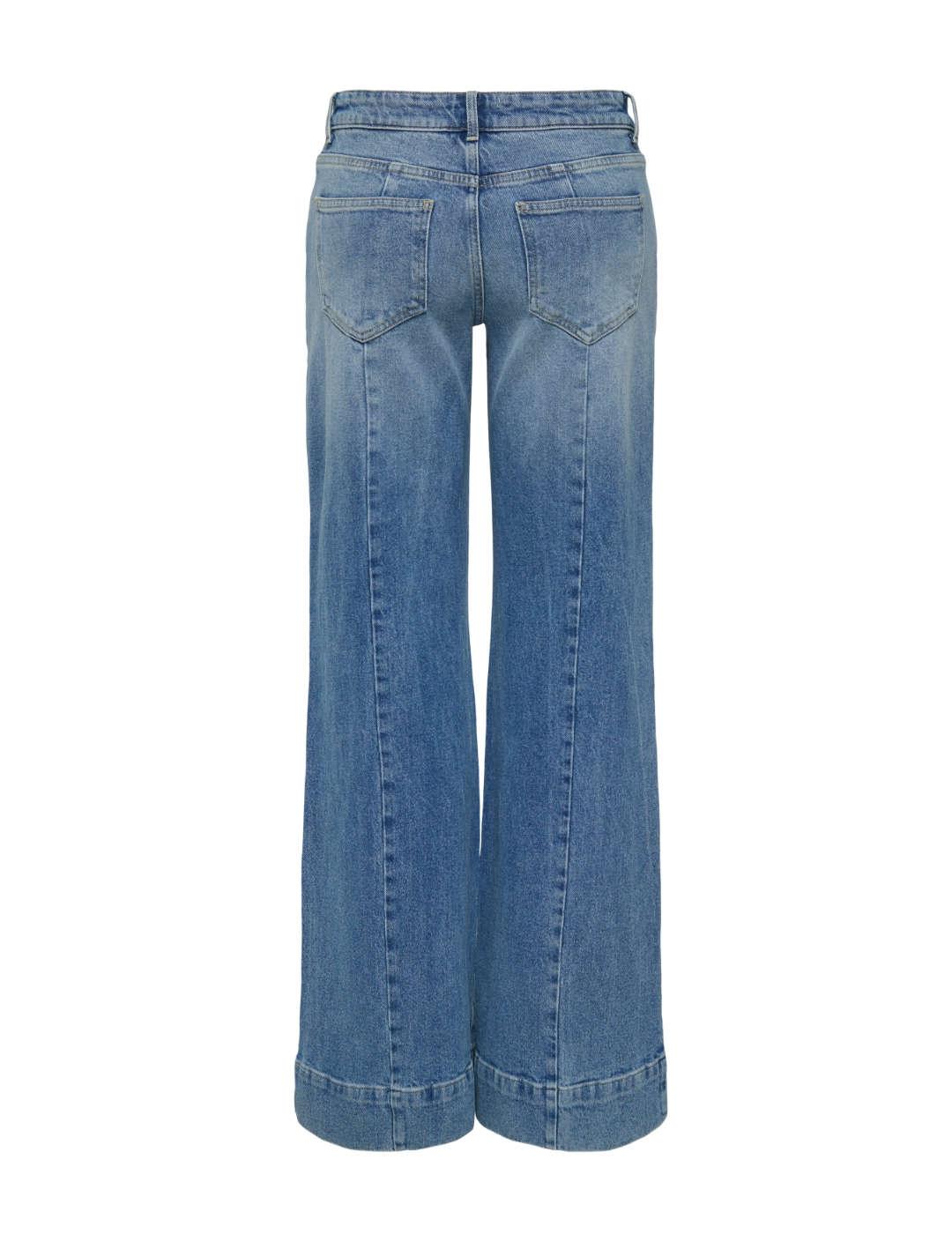 Pantalón vaquero Only Juicy nervio azul medio para mujer