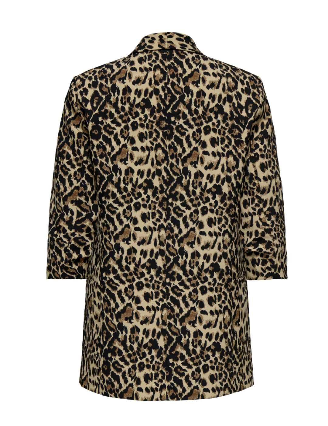 Blazer Only Elly leopardo mangas 3/4 para mujer