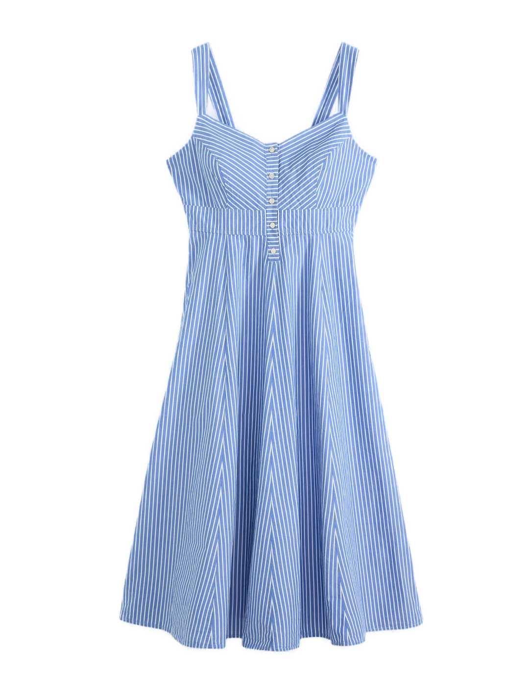 Vestido Levi's® Red Tab™ rayas azul tirantes para mujer