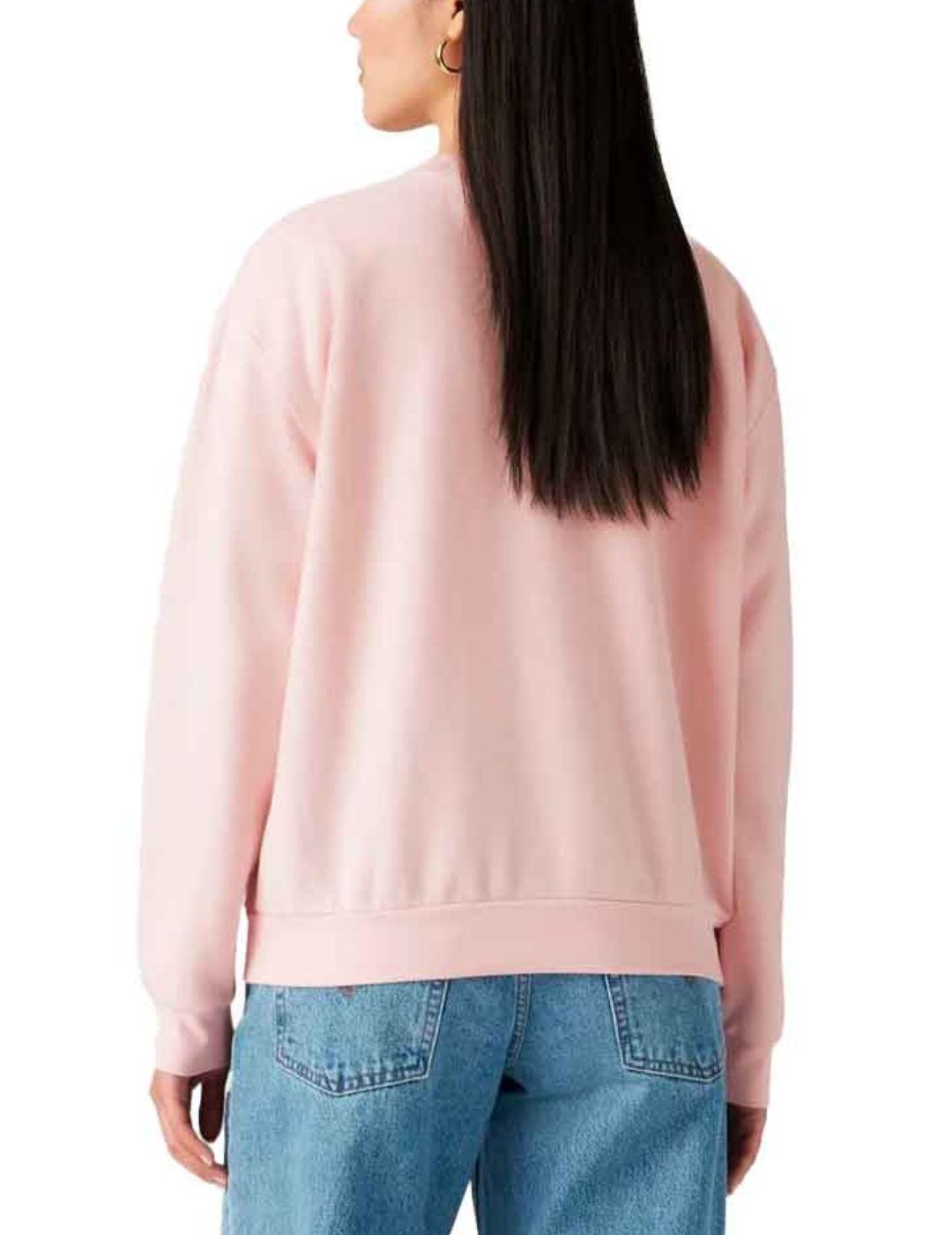 Sudadera Levi's® Red Tab™ rosa palo afelpada de mujer