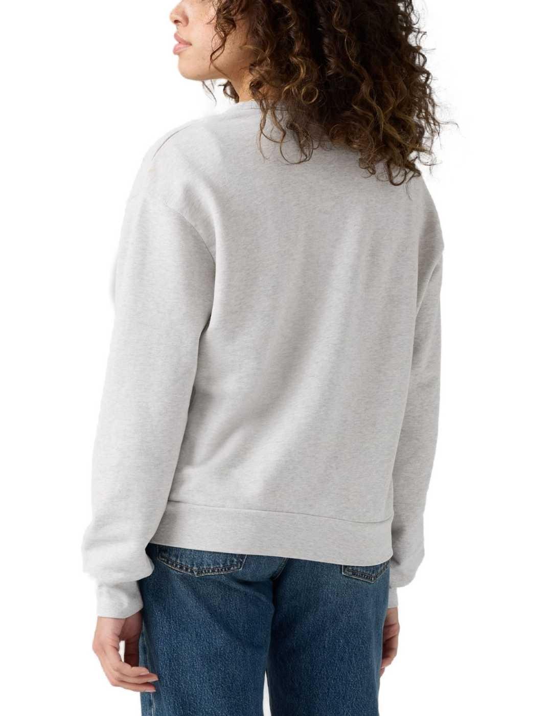 Sudadera Levi's® Red Tab™gris claro dibujo águila de mujer