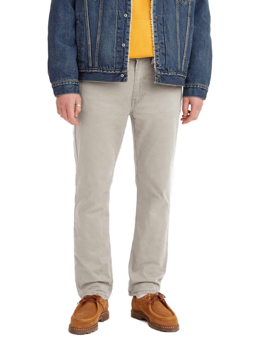 Pantalón vaquero Levi´s 514 beige corte straight para hombre