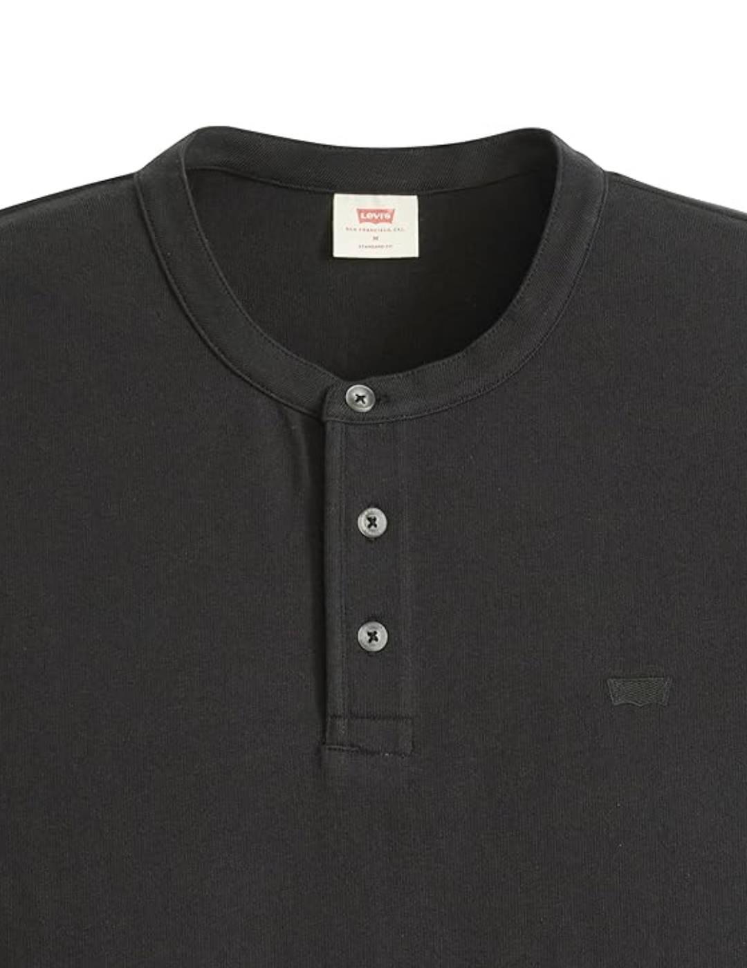 Camiseta Levi's® Red Tab™ negra con botones para hombre