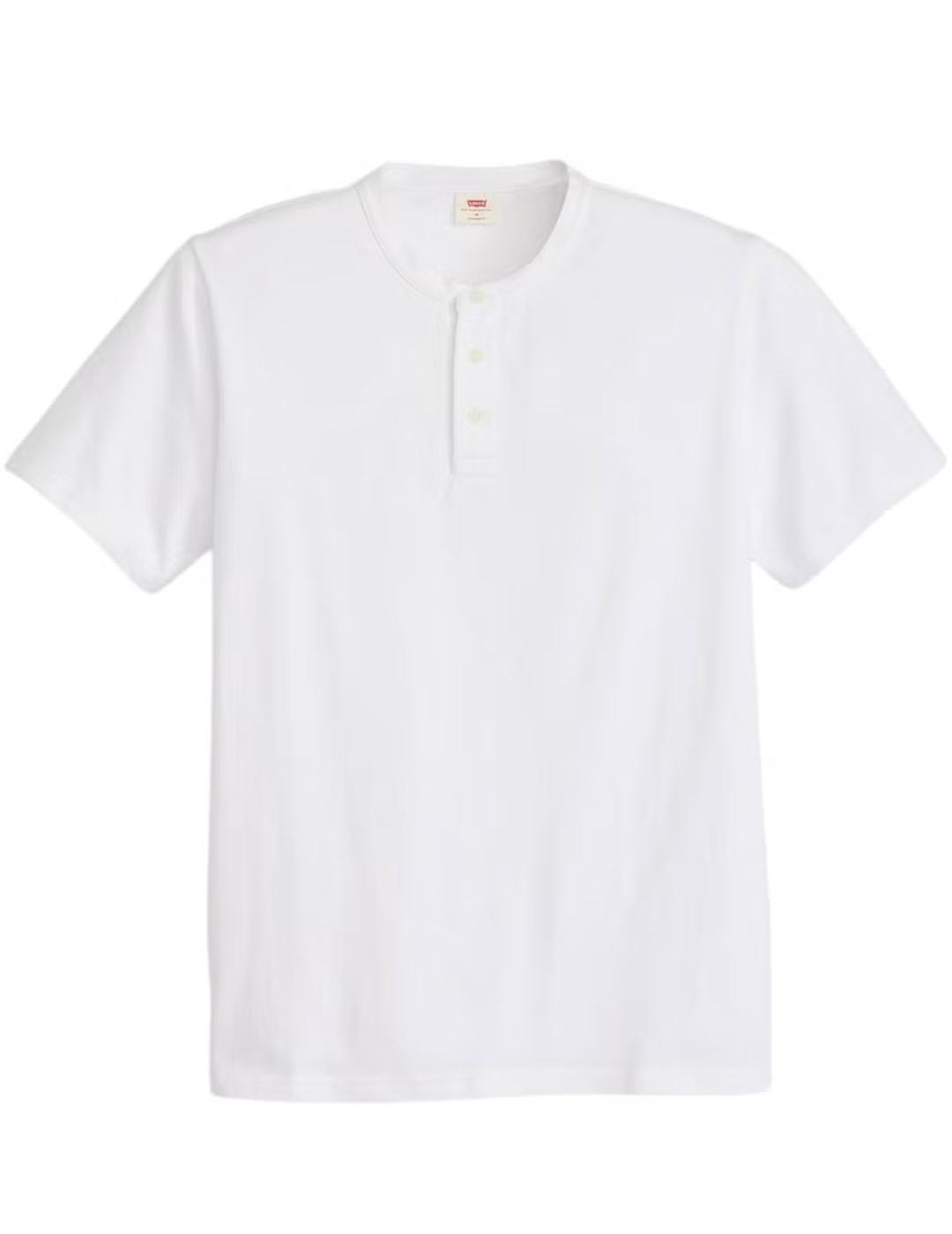 Camiseta Levi's® Red Tab™ blanca con botones para hombre