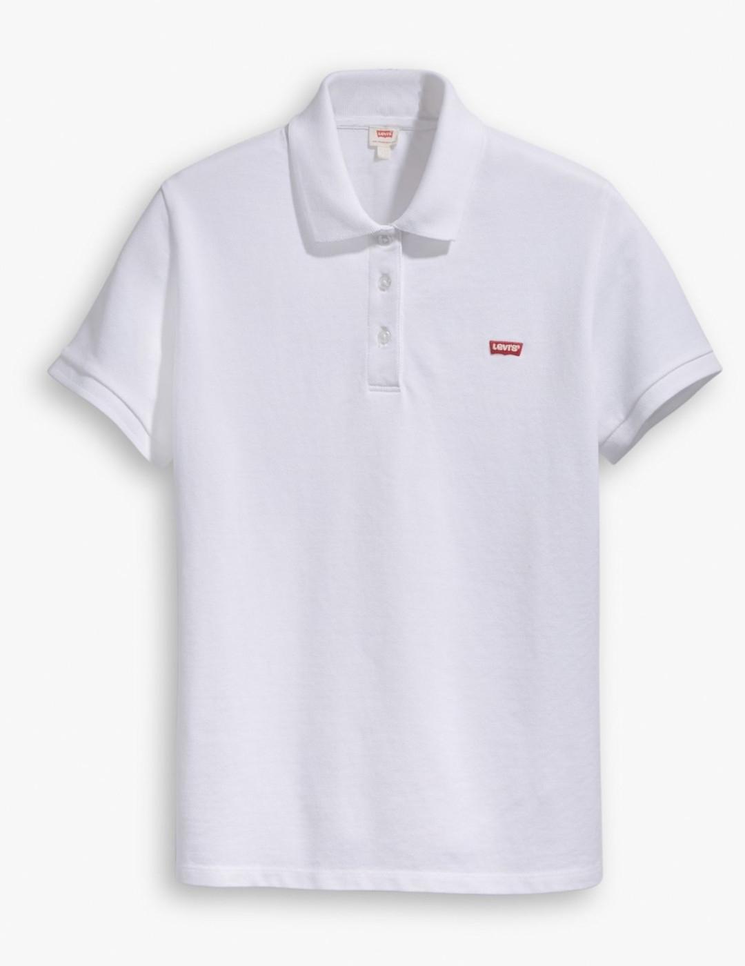 Polo Levi's® Red Tab™  blanco manga corta para mujer