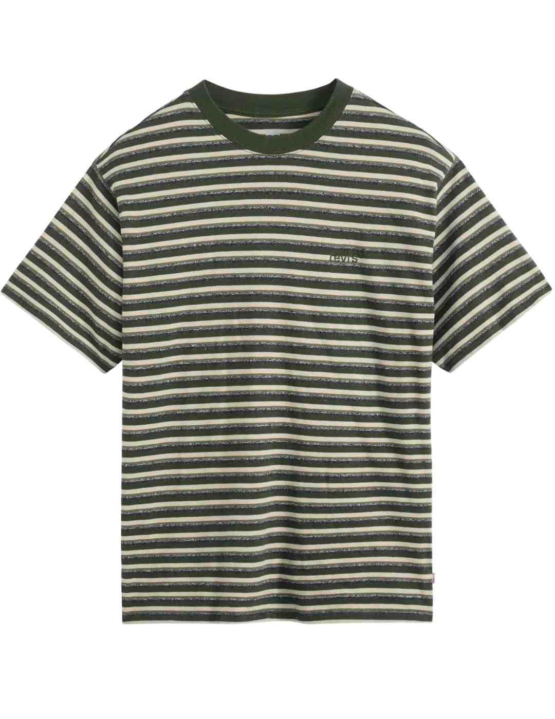 Camiseta Levi's® Red verdes rayas manga corta para hombre