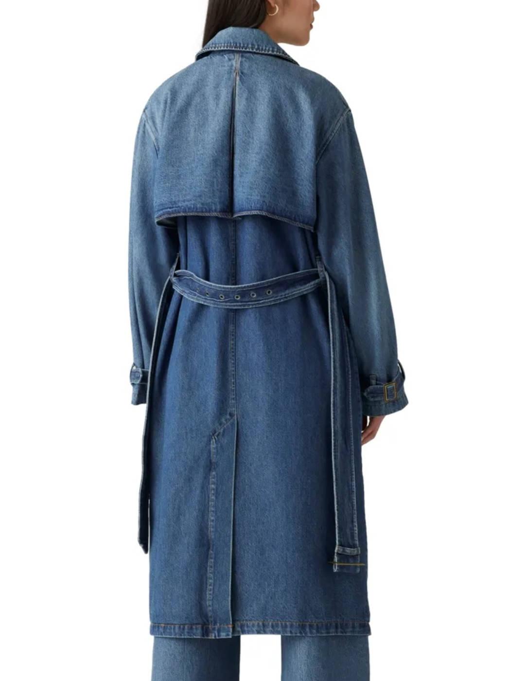 Gabardina Levi's® Red Tab™ azul vaquero oversize de mujer