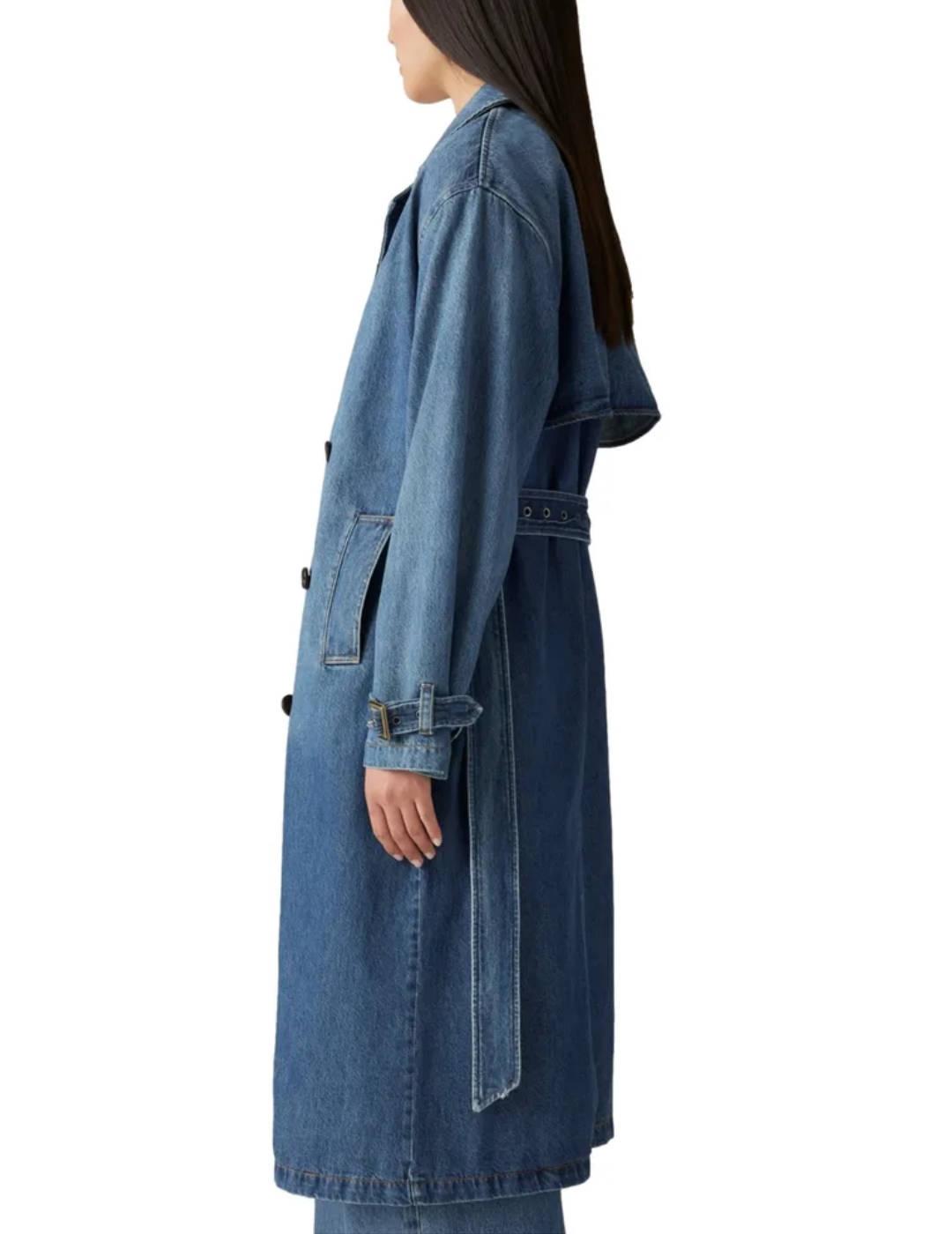 Gabardina Levi's® Red Tab™ azul vaquero oversize de mujer