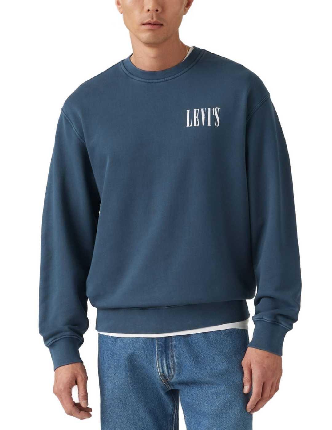 Sudadera Levi's® Red Tab™ azul marino oversize para hombre