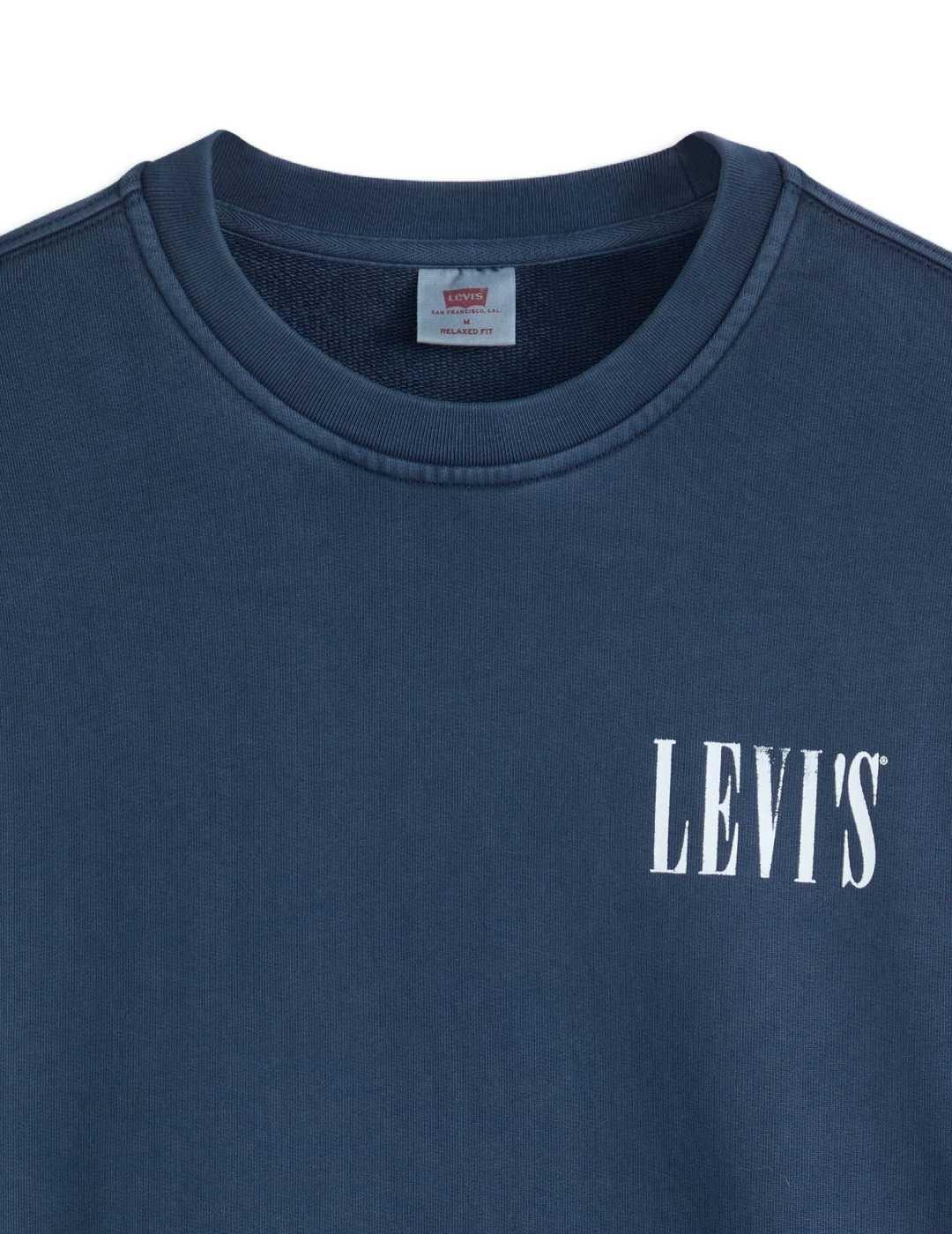 Sudadera Levi's® Red Tab™ azul marino oversize para hombre