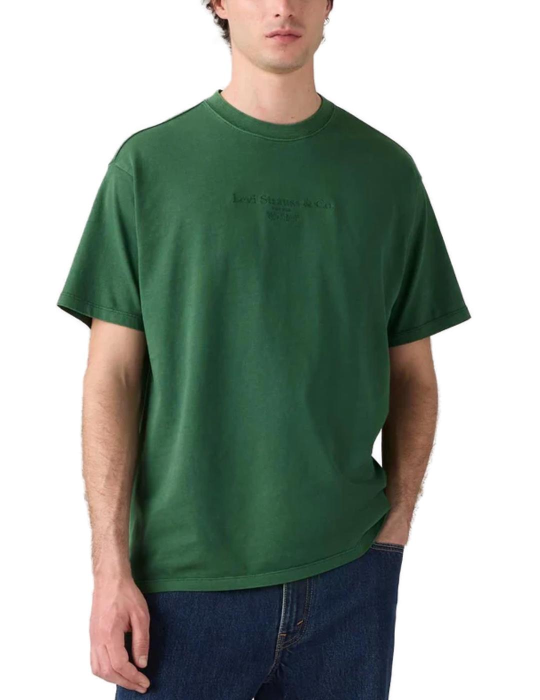 Camiseta Levi's® Red Tab™ verde oversize para hombre