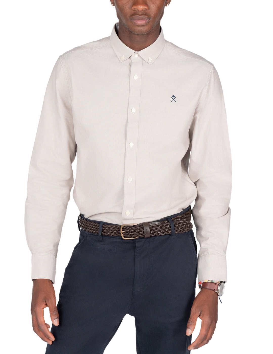 Camisa Harper&Neyer Icon beige manga larga para hombre